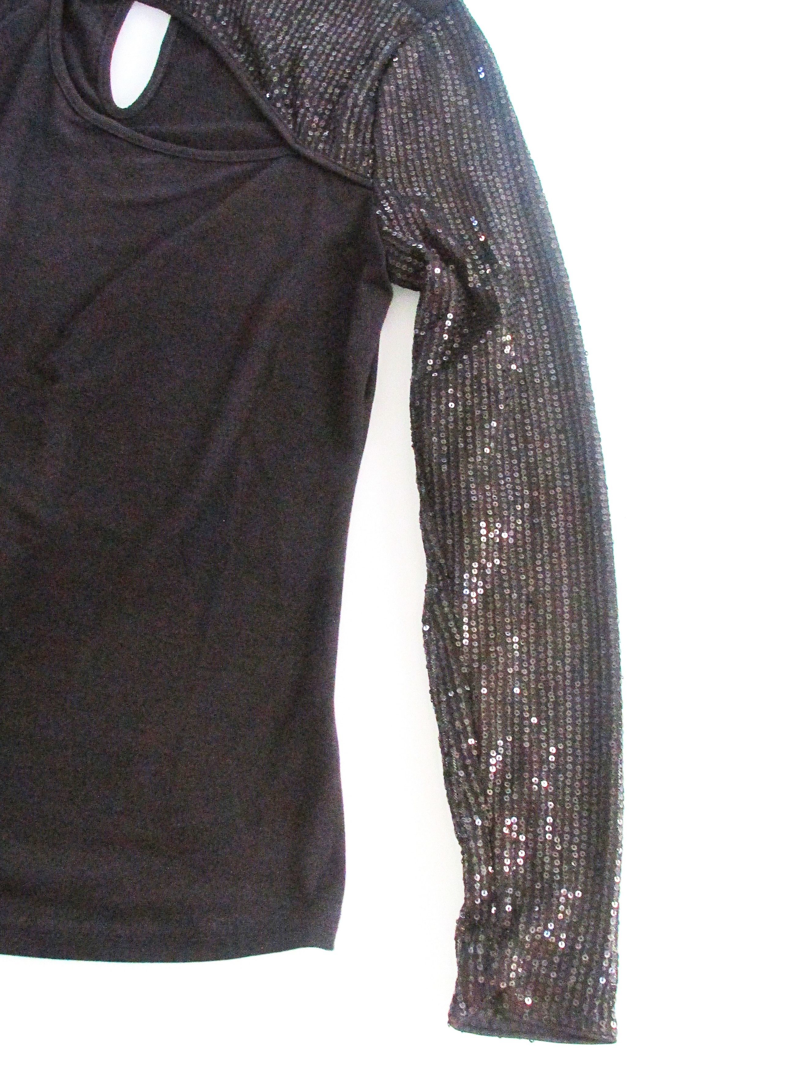 Other NY & Co. (NWT) Women's Sequined Knit Top Size Med Size M / US 6-8 / IT 42-44 - 5 Thumbnail