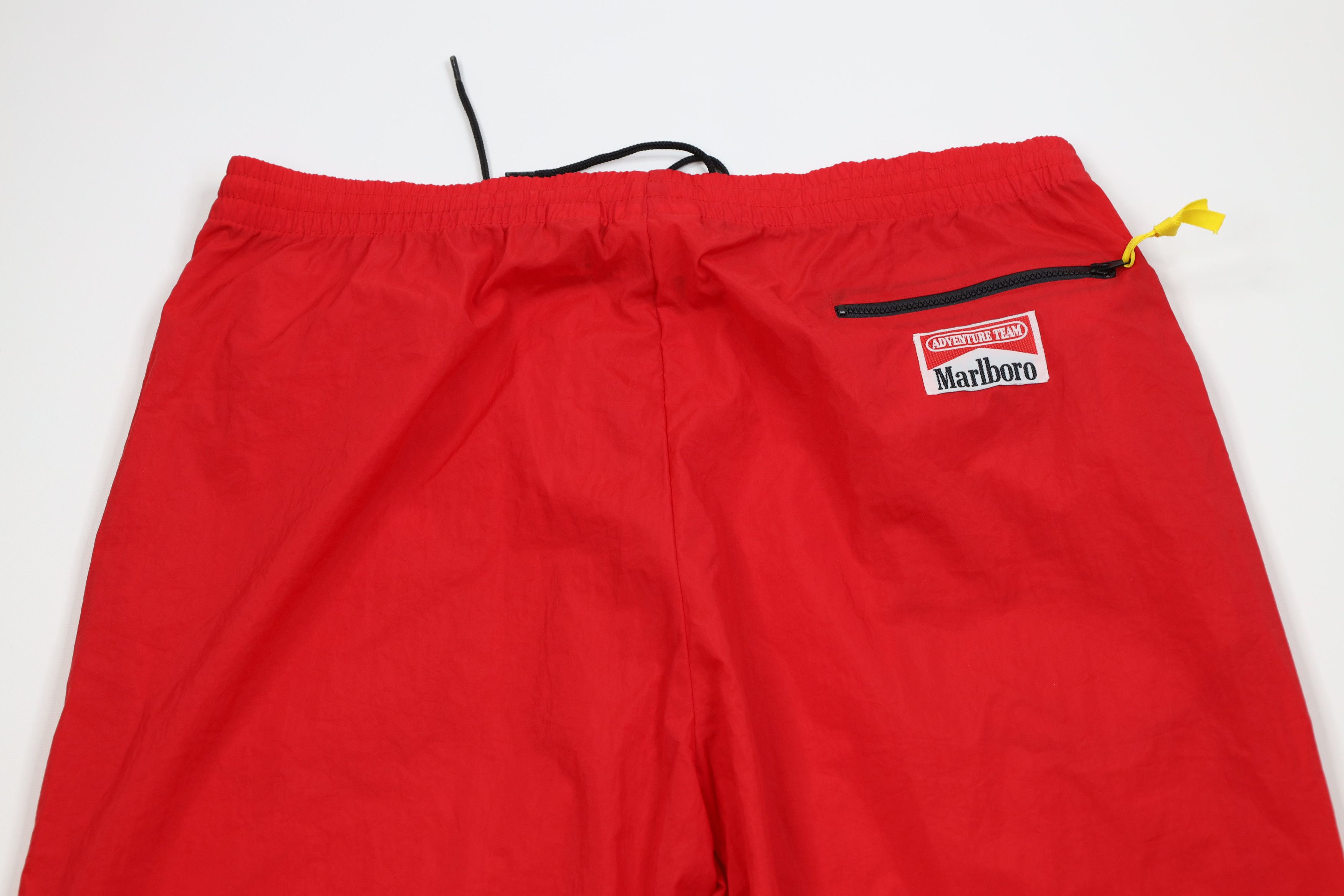 Marlboro Vintage 90s Marlboro Packable Windbreaker Joggers Pants Red Size US 38 / EU 54 - 11 Thumbnail