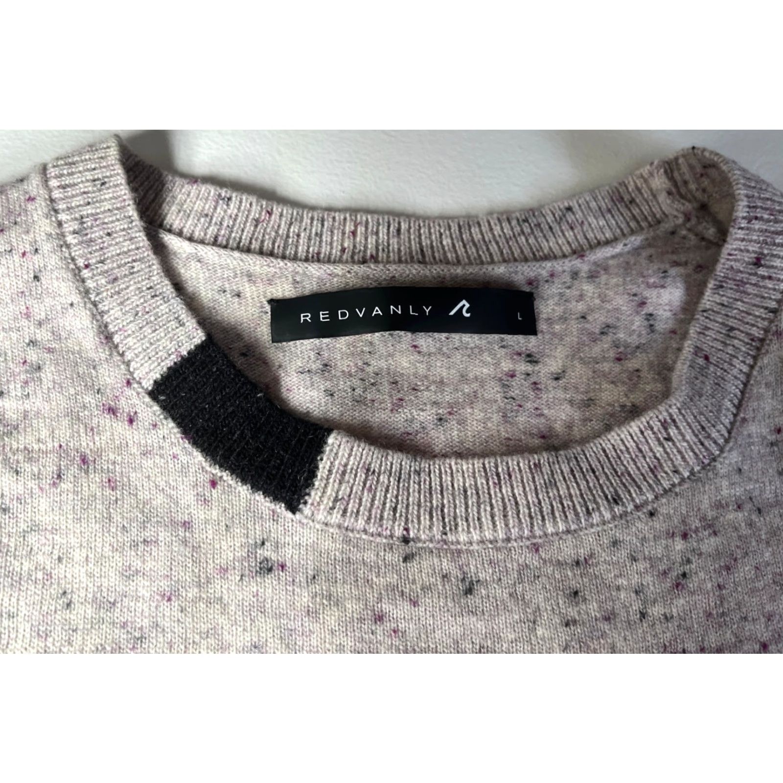 Vintage VINTAGE Redvanly Men's Gray Purple Merino Wool Crewneck Sweater L Pullover Knit 100% Merino Wool Classic Winter Casual Mens Size US L / EU 52-54 / 3 - 7 Thumbnail