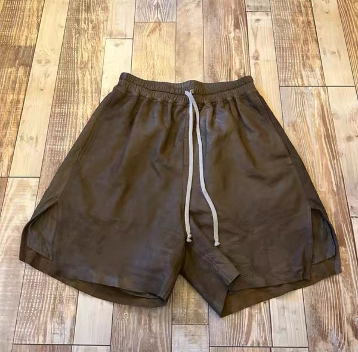 Rick Owens rick owens boxer leather shorts fw24 Size US 32 / EU 48 - 3 Thumbnail