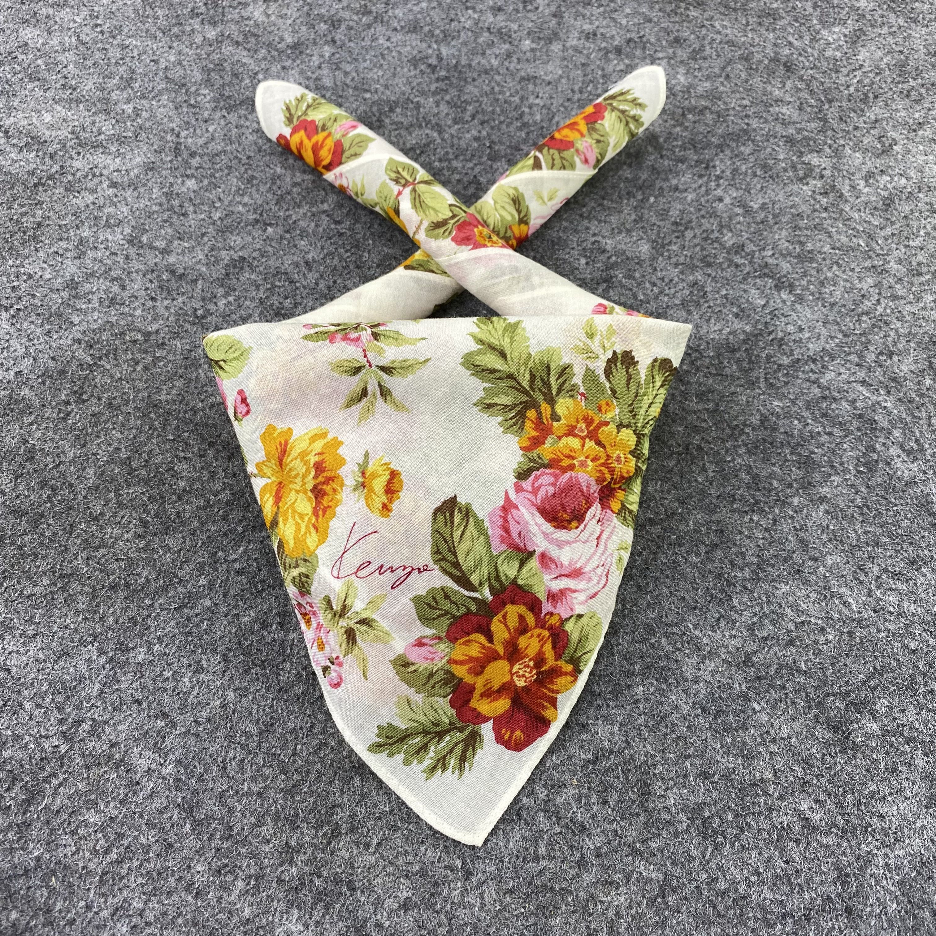 Kenzo × Vintage Kenzo Handkerchief / Bandana / Neckerchief-B896 Size ONE SIZE - 2 Thumbnail