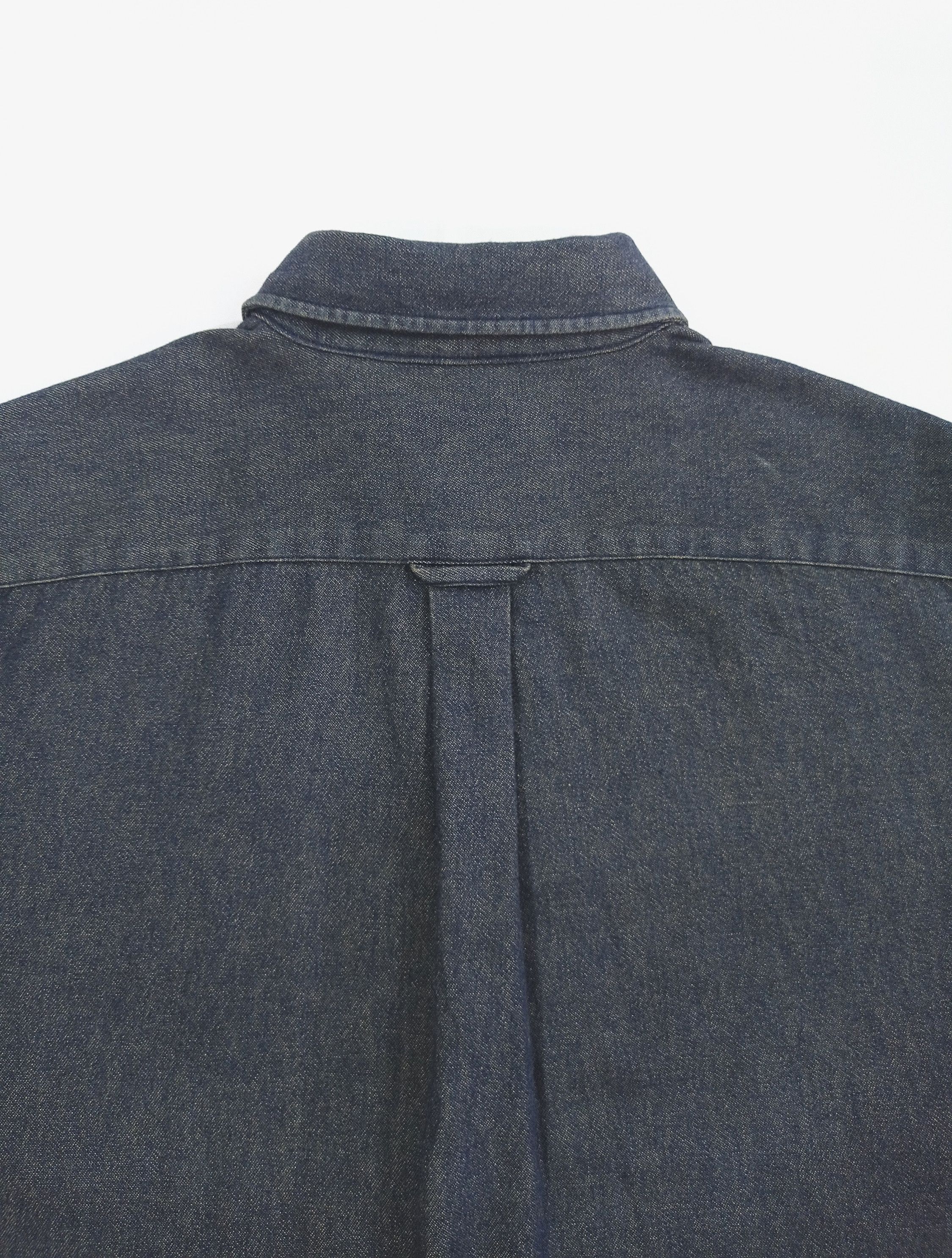 Denim Shirt Size L - 100% Cotton, Dark Blue, 9.5/10