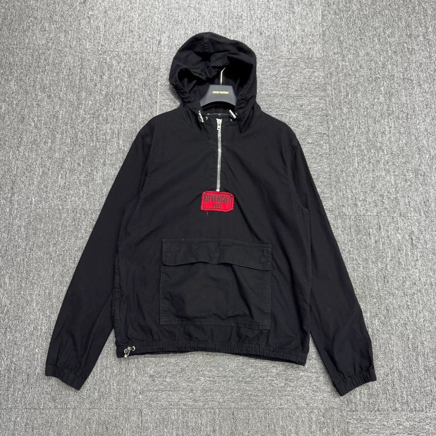 Givenchy Givenchy Black Semi-Zip Hoodie Size US M / EU 48-50 / 2 - 1 Thumbnail