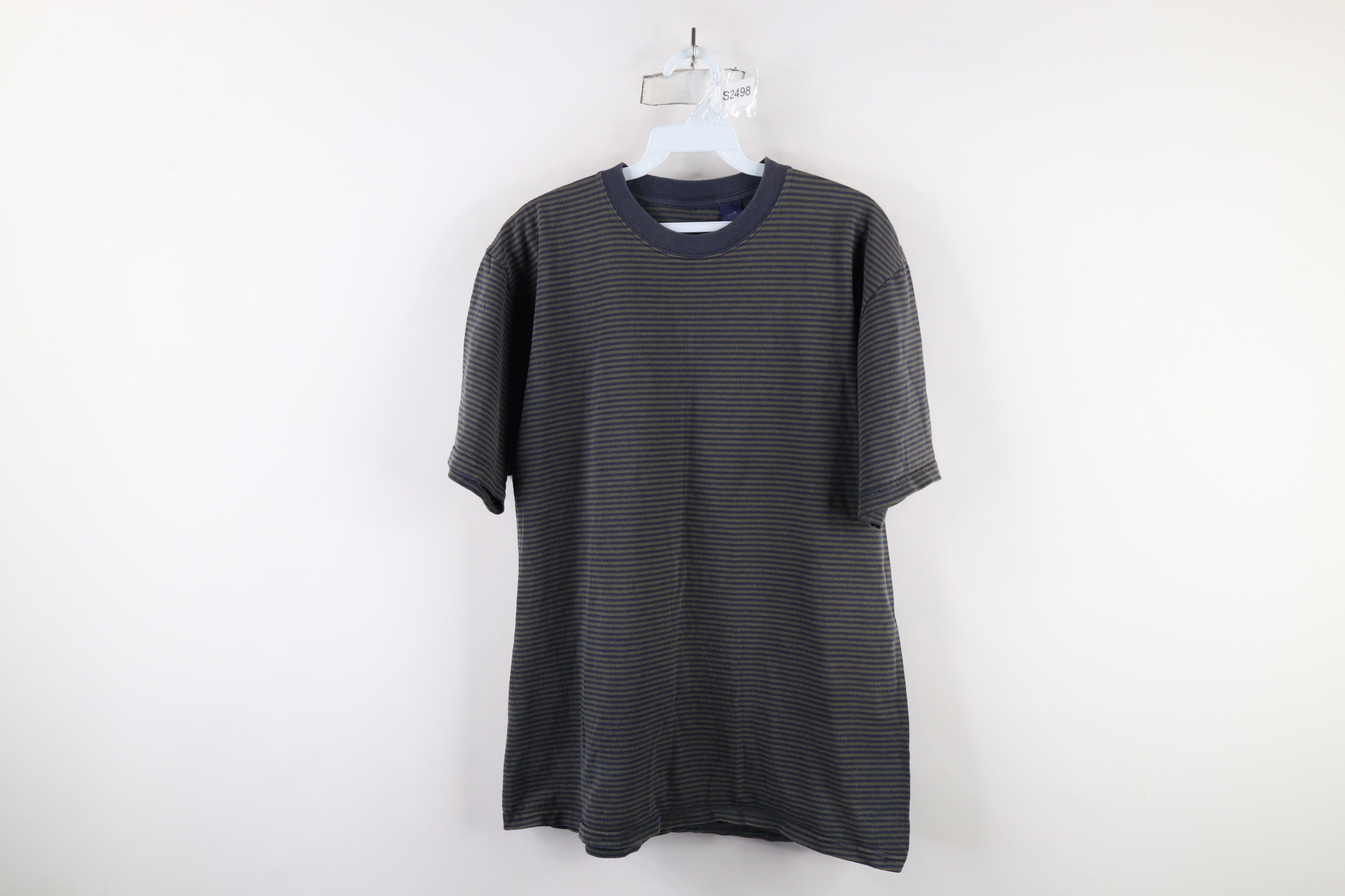 Vintage Vintage 90s Streetwear Striped Short Sleeve T-Shirt Cotton Size US M / EU 48-50 / 2 - 1 Thumbnail