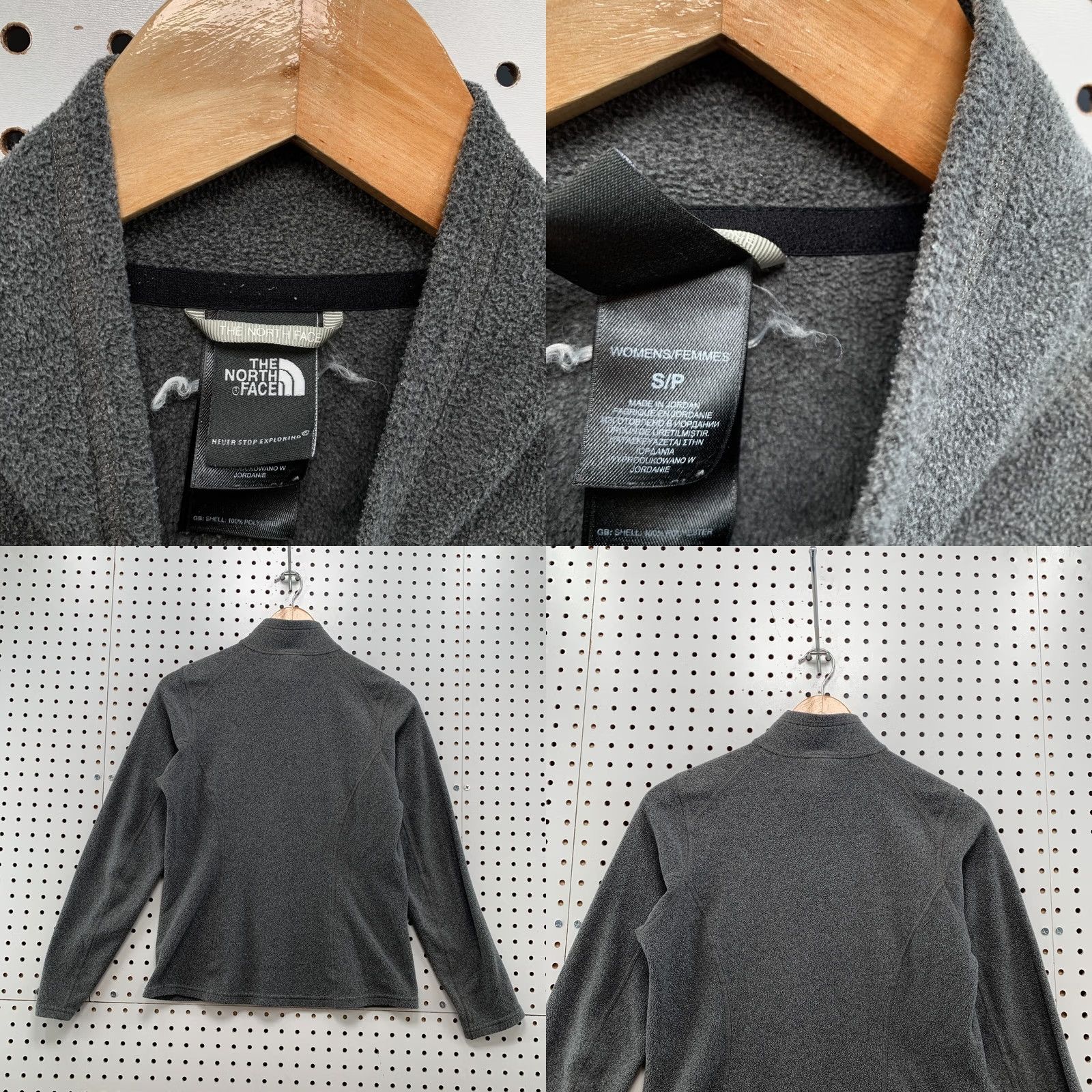 The North Face The North Face Sweater Womens S Gray Zip Pullover White Logo Women Fits 18x23 Size S / US 4 / IT 40 - 8 Thumbnail