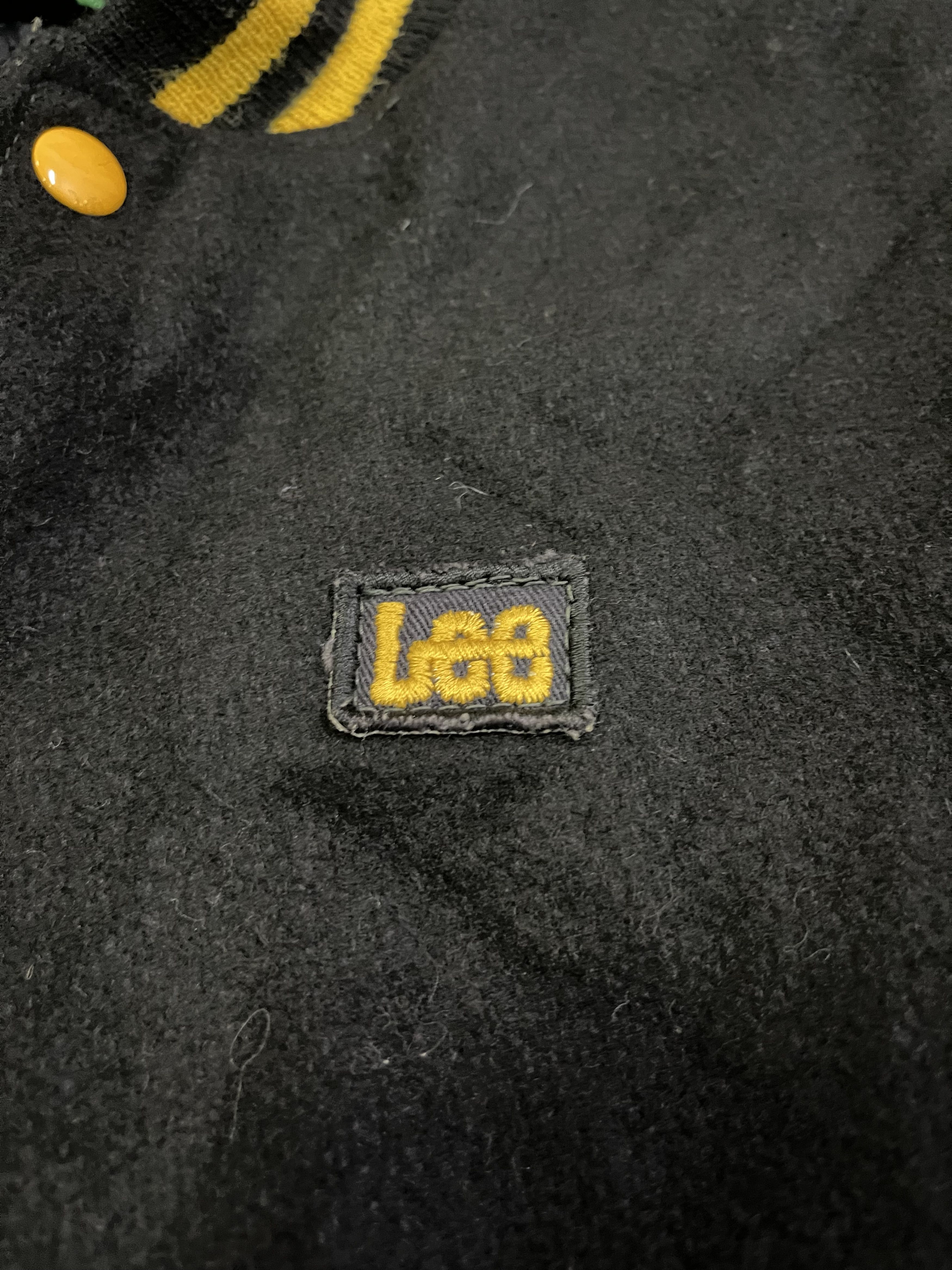 Lee True Vintage 70s Lee Varsity Delong Black/Yellow Jacket Size US M / EU 48-50 / 2 - 12 Thumbnail
