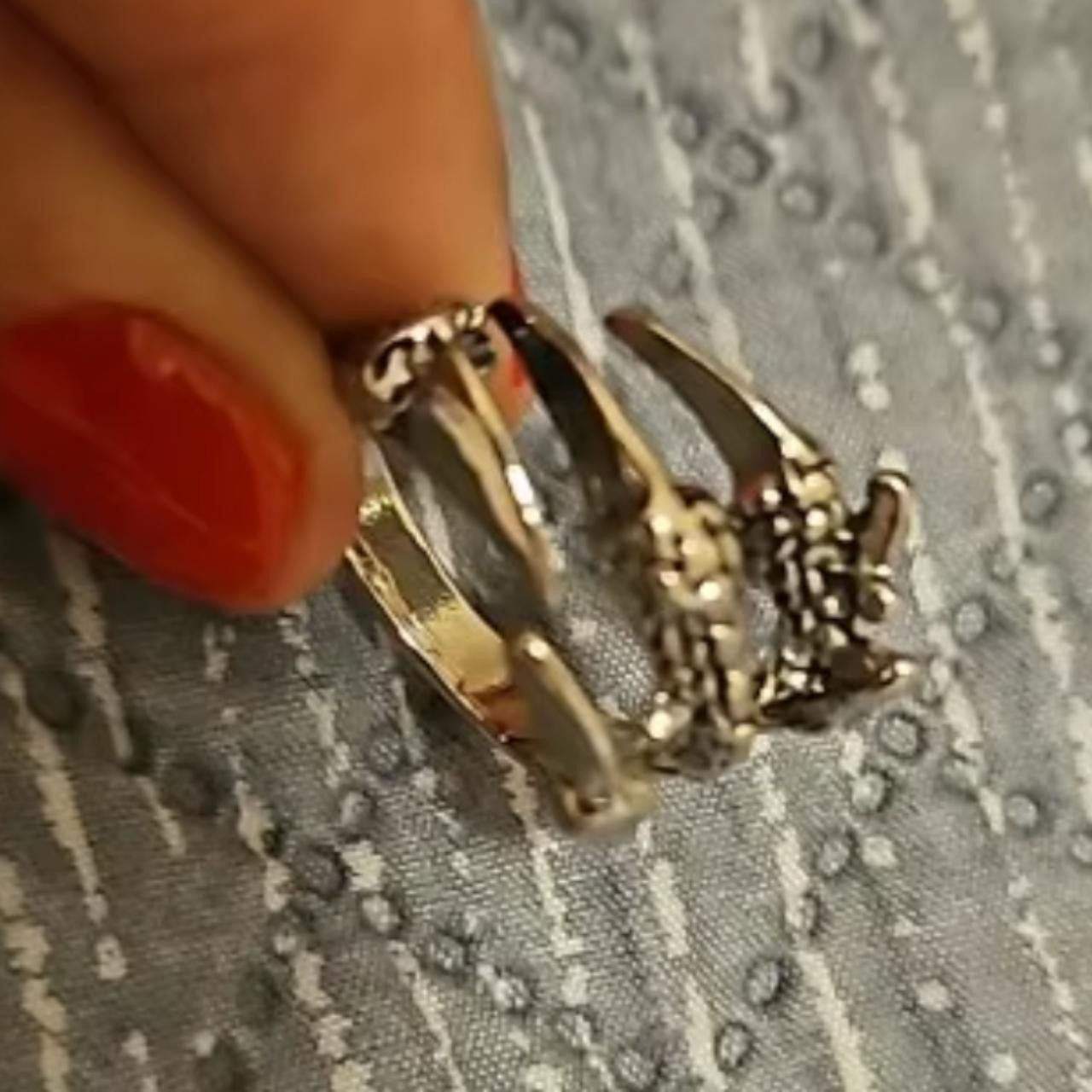 Other Vintage Silver Dragon Claw Adjustable Ring Size ONE SIZE - 2 Thumbnail