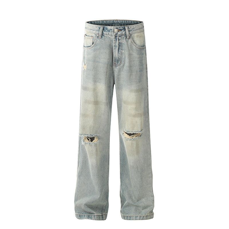Vintage American street style hip-hop ripped jeans for men Size US 32 / EU 48 - 1 Thumbnail