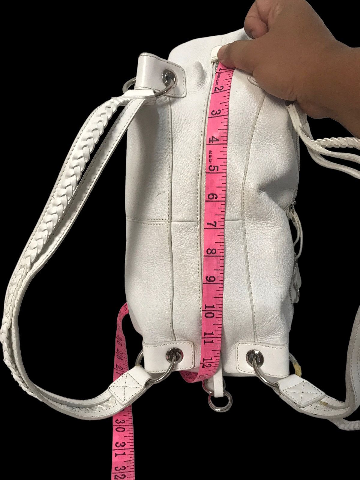 If Six Was Nine × Japanese Brand × KMRii Diana White Leather Shoulders Bag Size ONE SIZE - 8 Thumbnail