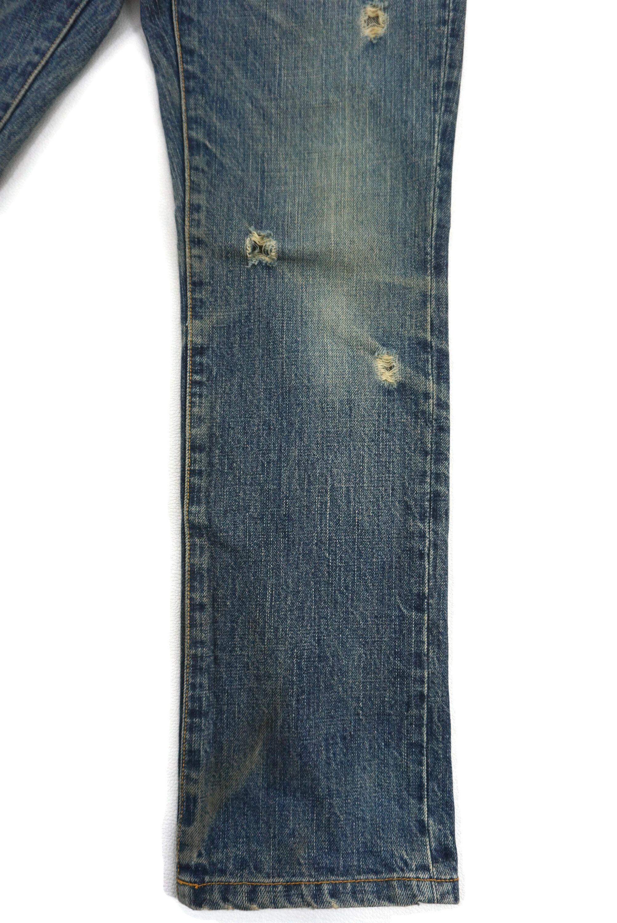 Japanese Brand Sunao Kuwahara Jeans W30xL29.5 Low-Rise Straight Leg Denim Size 27" / US 4 / IT 40 - 4 Thumbnail