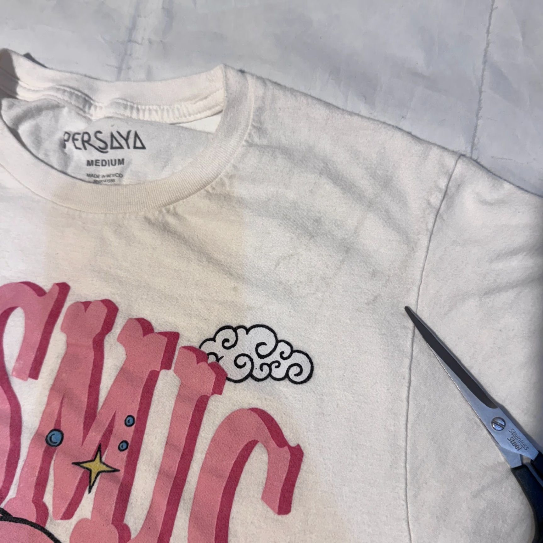 Pinko Persaya T-Shirt Shirt Women Short Sleeve White Logo Cowgirl Pink Logo White Short Sleeve Tshirt M - Persaya Size M / US 6-8 / IT 42-44 - 2 Thumbnail