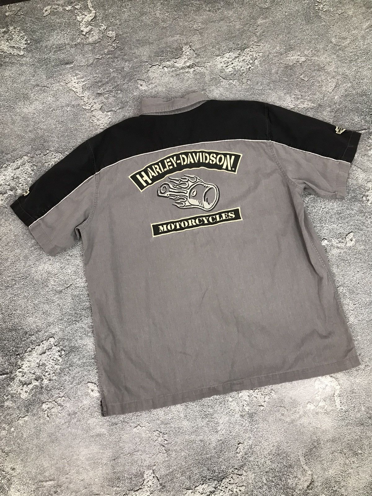 Harley Davidson × Vintage Harley Davidson Short Sleeve Pop Shirt,Activewear,Biker Size US XL / EU 56 / 4 - 4 Thumbnail