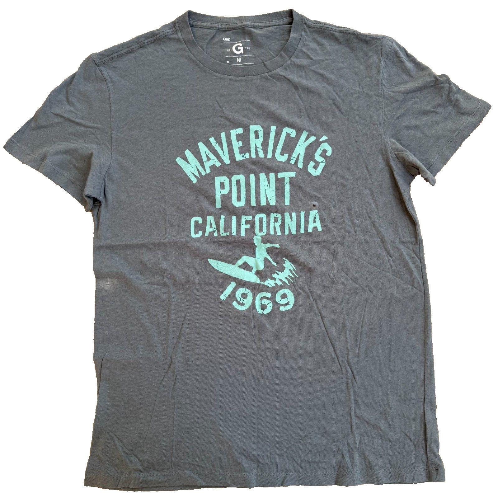 Gap Vintage Gap Graphic Surf Tee Medium Gray Y2K California Size US M / EU 48-50 / 2 - 1 Thumbnail