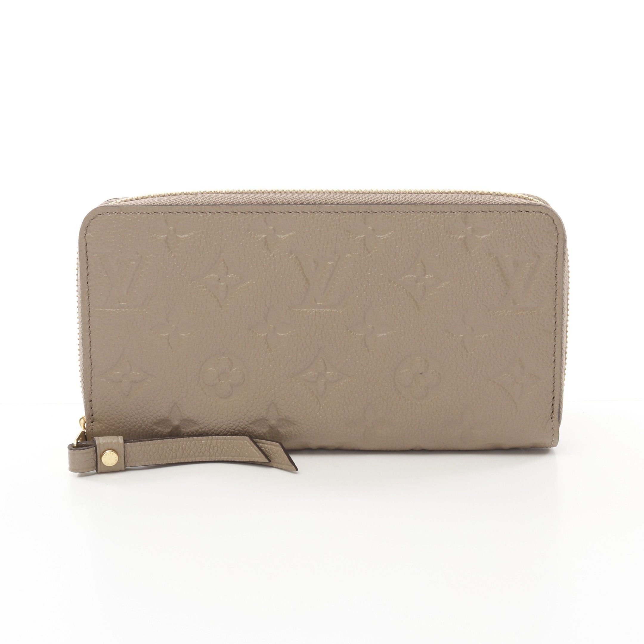 Louis Vuitton Louis Vuitton Zippy Wallet Monogram Empreinte Tourterelle Round Zipper Long Leather Gray Beige Size ONE SIZE - 1 Thumbnail