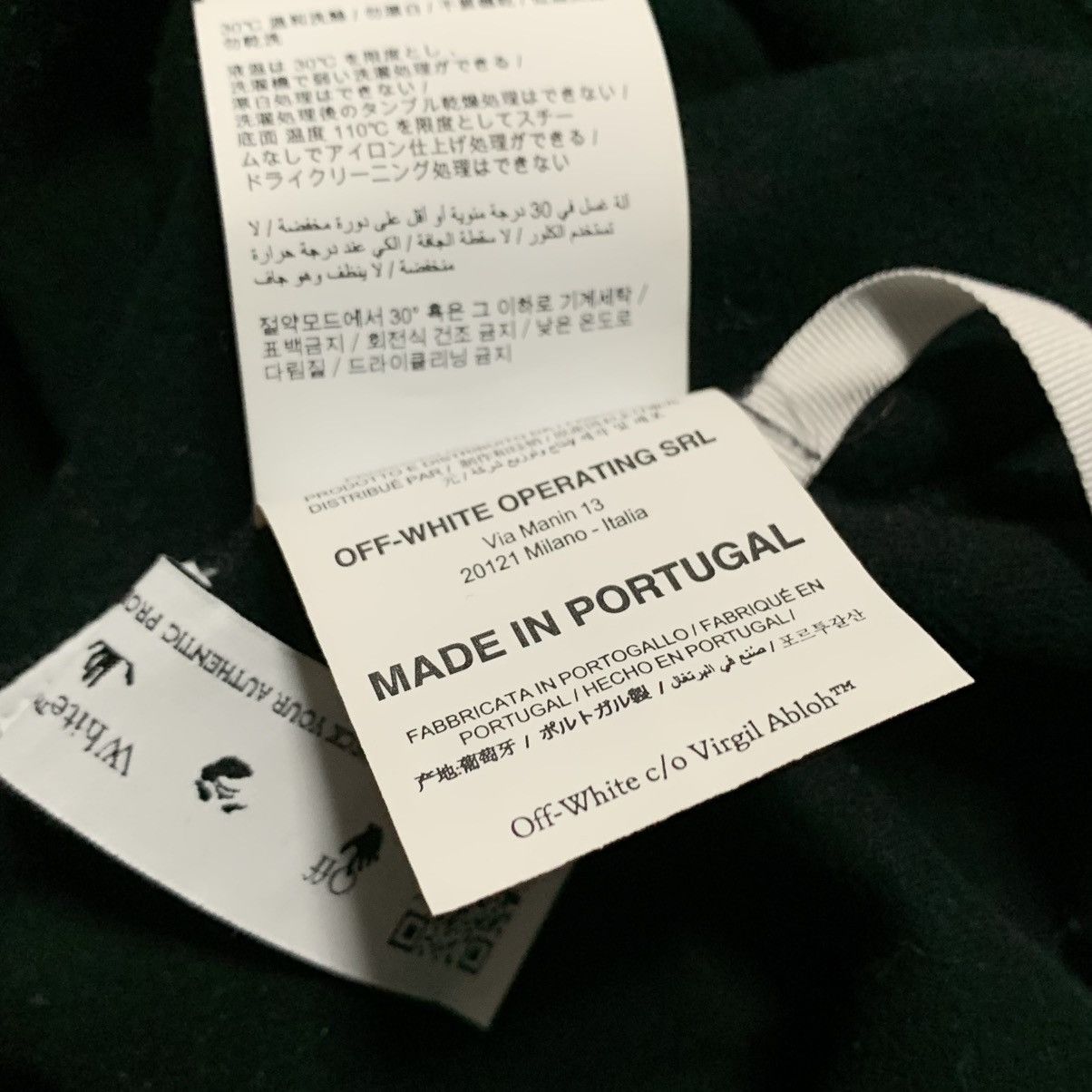 Off-White Off White Medium Rainbow Tomboy Black Tee Virgil Abloh Size US M / EU 48-50 / 2 - 7 Thumbnail