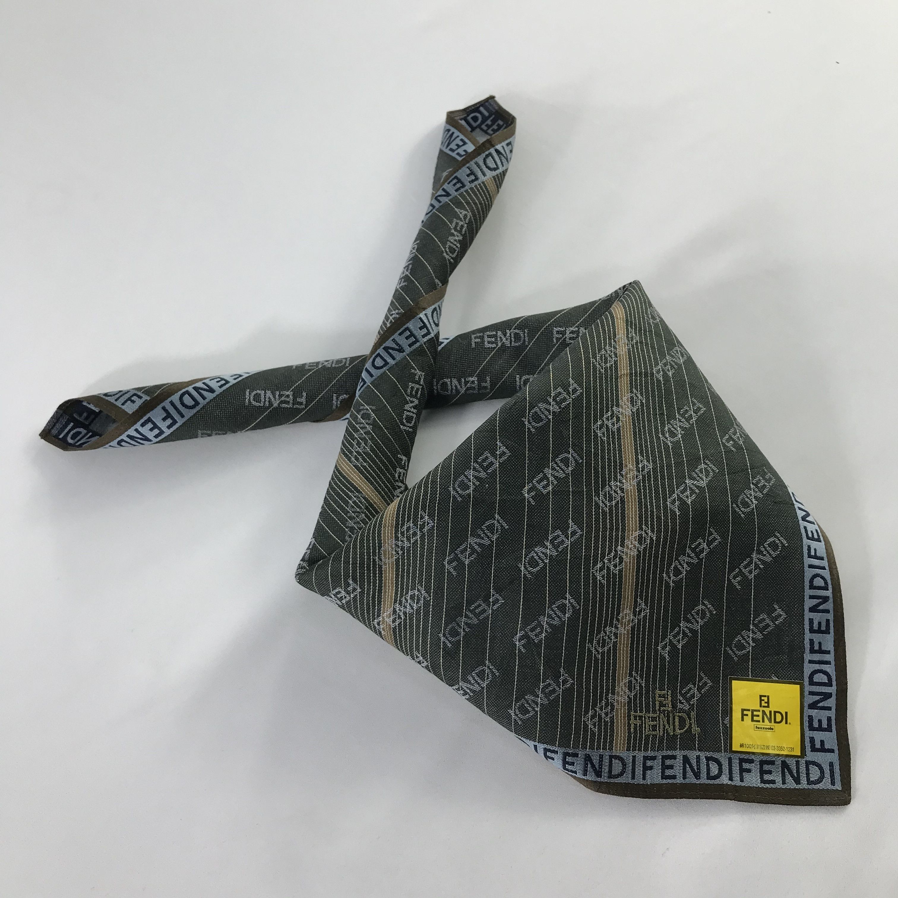 Vintage Vintage Fendi Bandana / Handkerchief / Neckerchief - S477 Size ONE SIZE - 4 Thumbnail