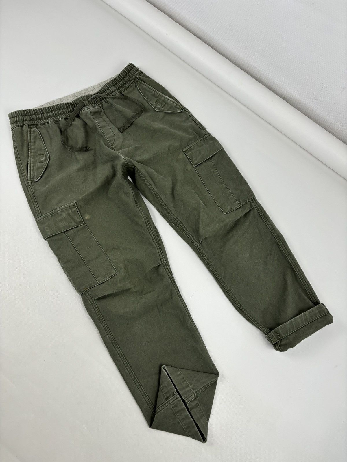 Carhartt × Carhartt Wip × Vintage VTG CARHARTT WIP CAMPER Khaki Cargo Pocket Military Work Trousers Utility Pants Size US 32 / EU 48 - 8 Thumbnail