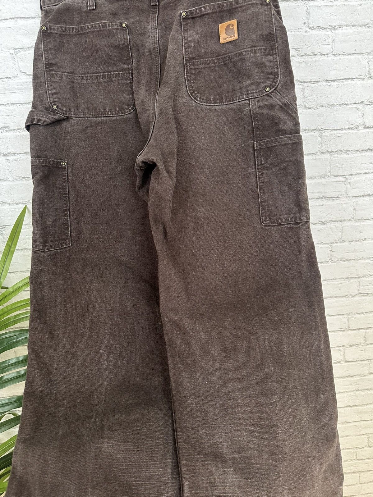 Carhartt (34x31) FADED TO PERFECTION Carhartt Double Knee Pants Size US 34 / EU 50 - 11 Thumbnail