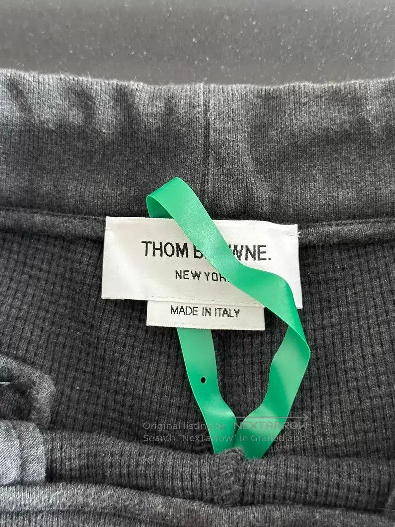 Thom Browne Thom Browne size 2 Dark gray waffle sweatpants Size US 30 / EU 46 - 3 Thumbnail