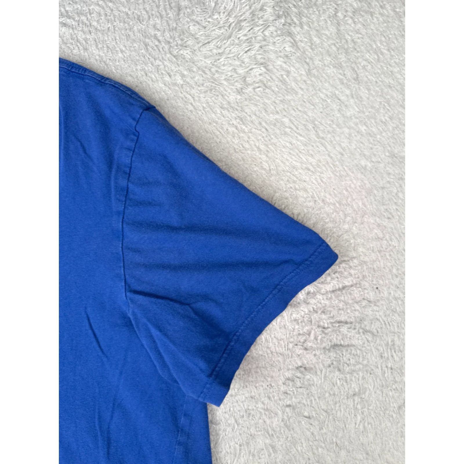 Tommy Hilfiger Tommy Hilfiger Shirt Adult XL Blue V-Neck 100% Cotton Short Sleeve Embroidered Logo Mens Size US XL / EU 56 / 4 - 2 Thumbnail