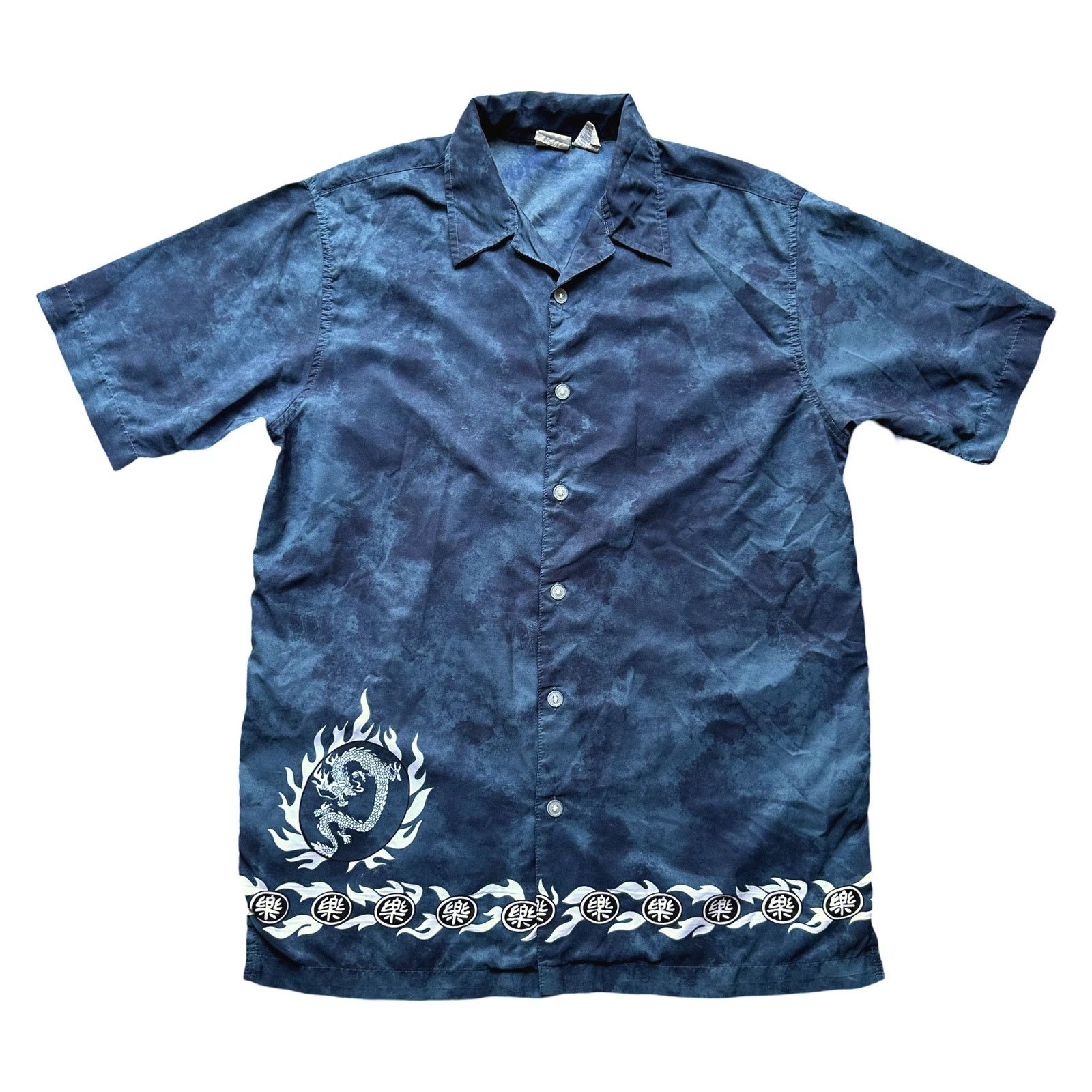 Other VTG Y2K Utility Dragon SS Button Up Shirt Mens Medium EUC Size US M / EU 48-50 / 2 - 2 Thumbnail
