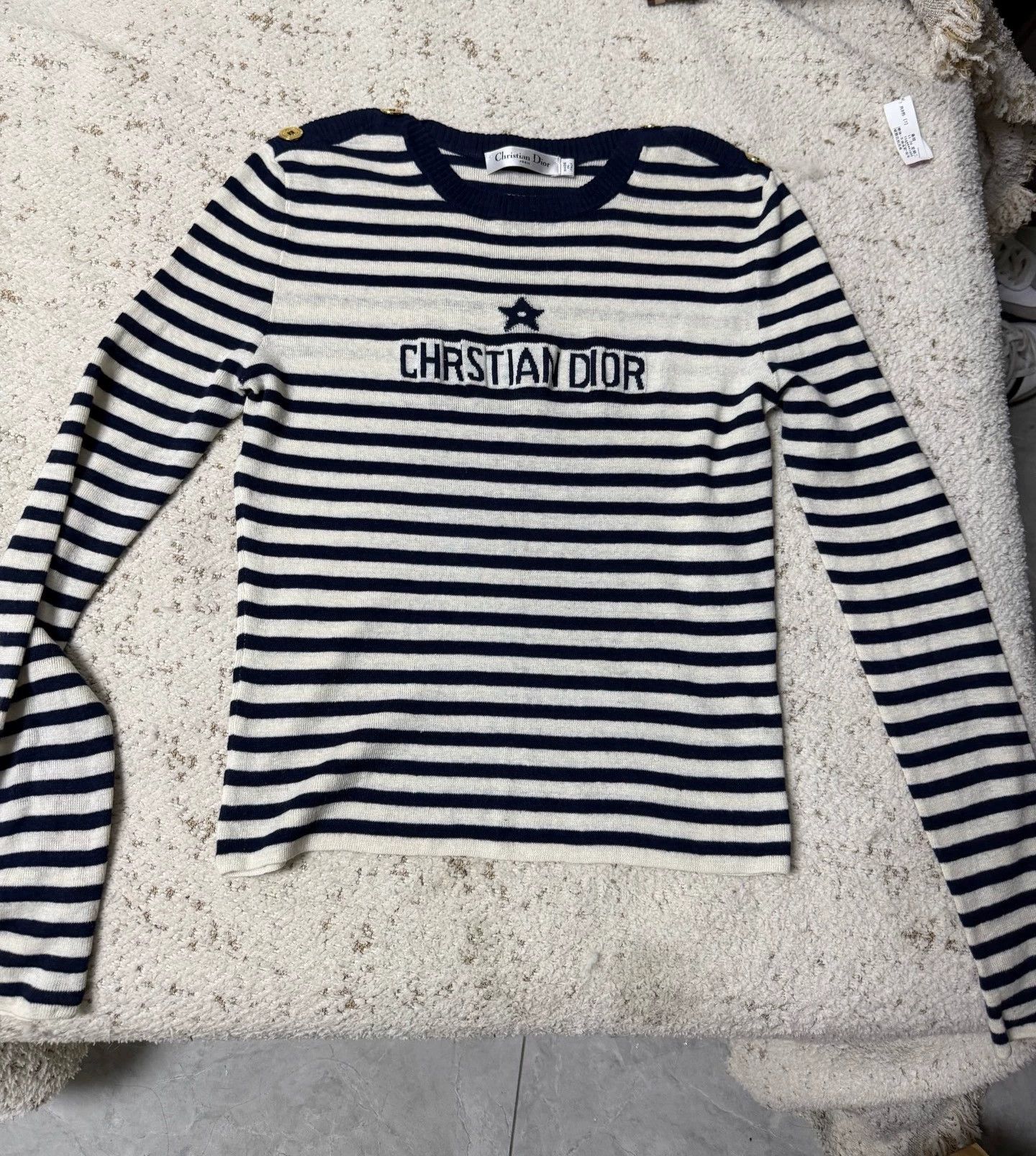 Dior DIOR Navy Knit Sweater 40 Size M / US 6-8 / IT 42-44 - 1 Thumbnail