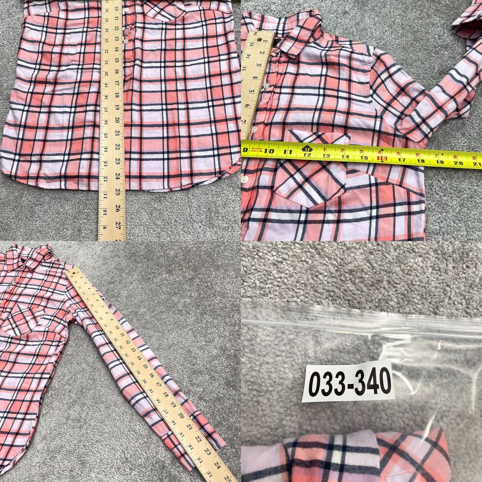 J.Crew J.CREW Button-Up Shirt Womens Small Pink Plaid Flannel Cotton Classic Casual Tailored Sl-F? Size S / US 4 / IT 40 - 8 Thumbnail