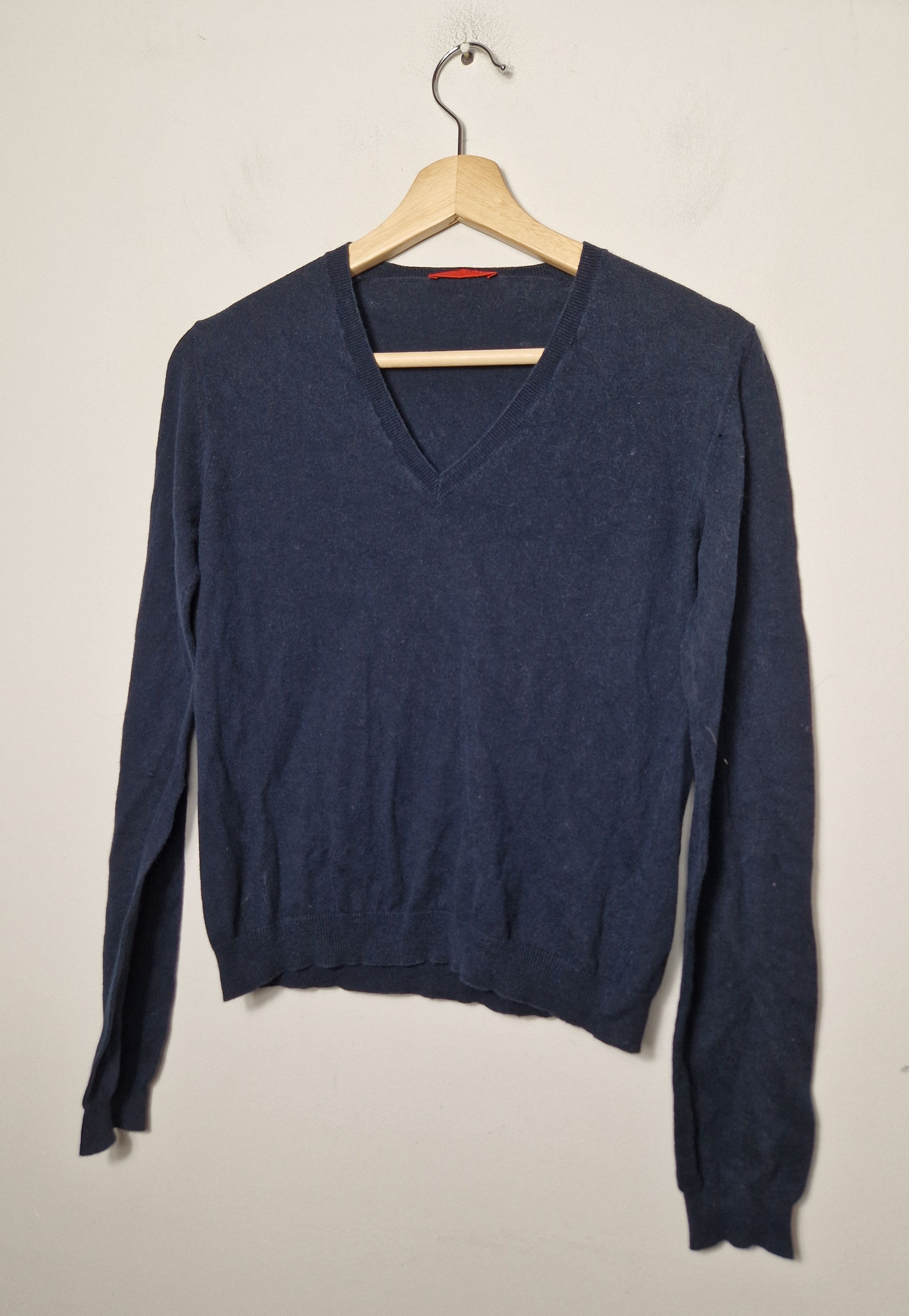 Prada red tab wool sweater