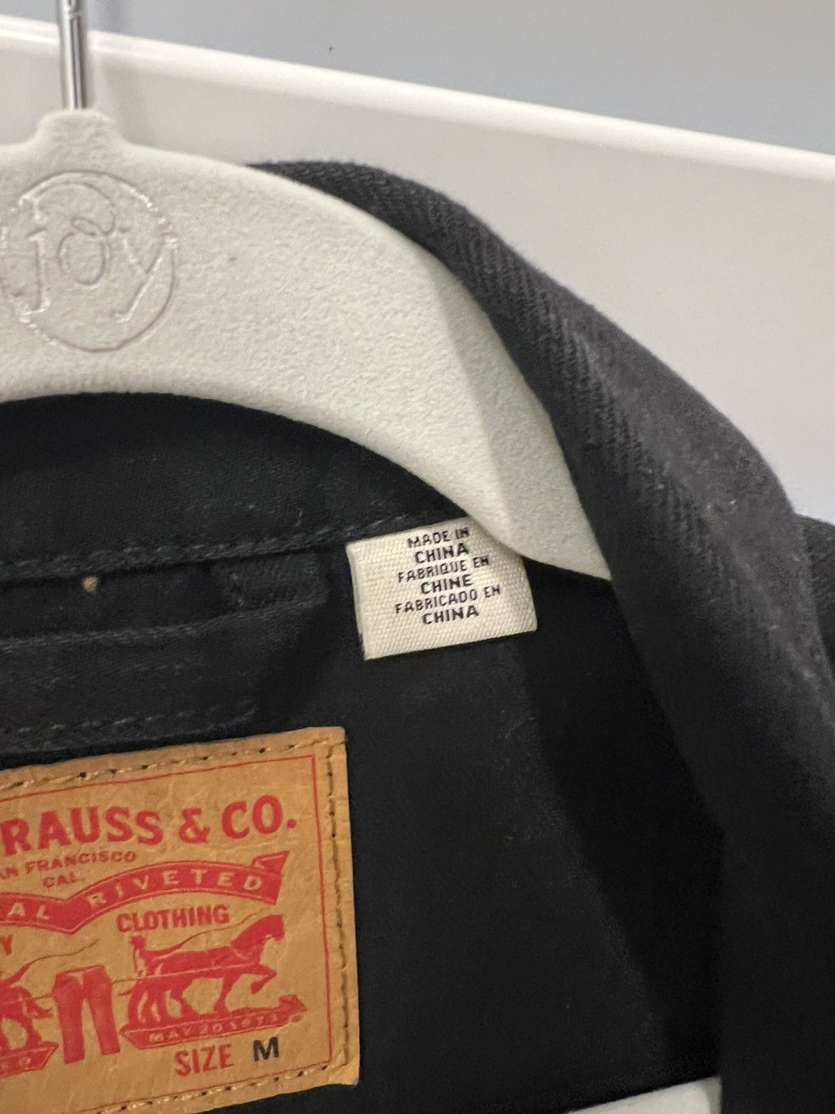 Levi's Levis jean jacket black denim Size US M / EU 48-50 / 2 - 4 Thumbnail