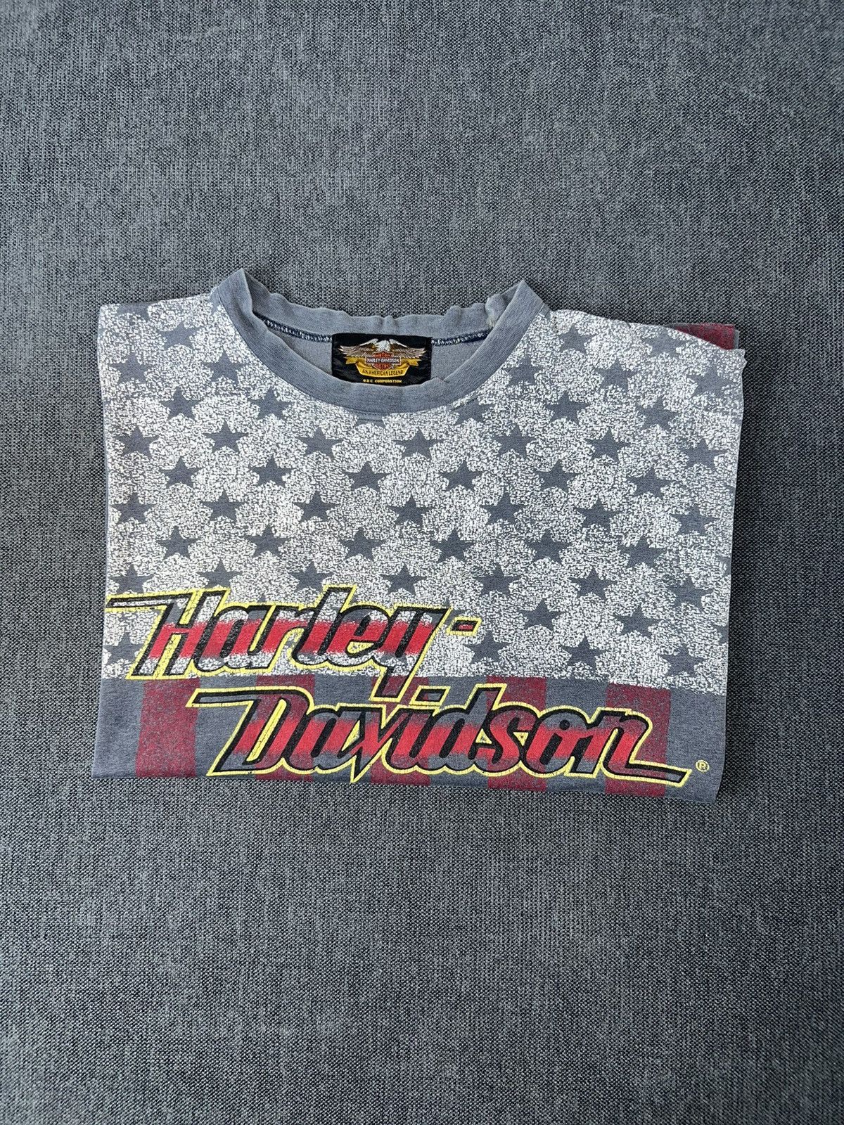 Harley Davidson vintage-style Harley-Davidson American flag graphic t-shirt Size US XL / EU 56 / 4 - 2 Thumbnail