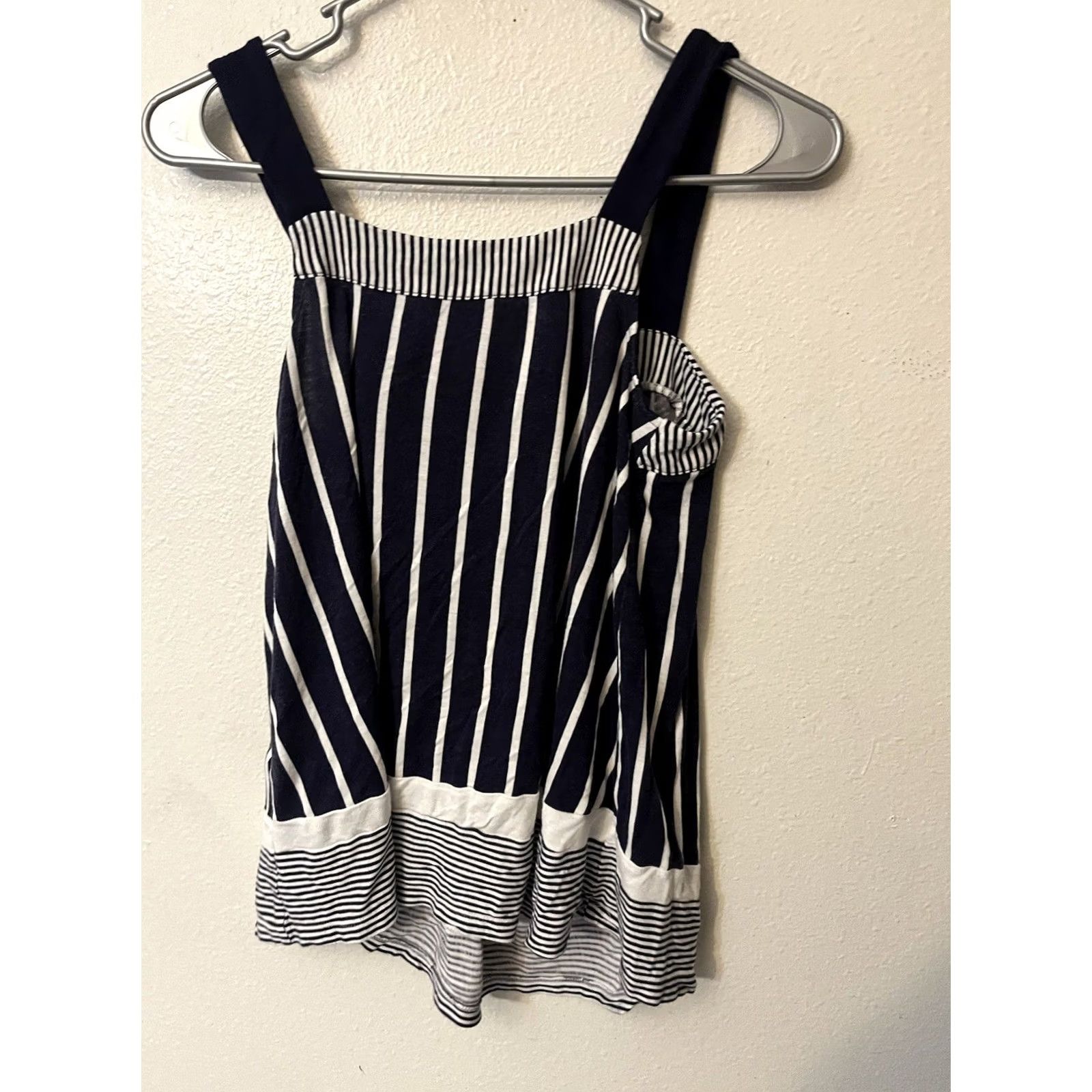 Vintage Simply Vera by Vera Wang Tank Sleeveless Size XS Blue Striped Size XS / US 0-2 / IT 36-38 - 2 Thumbnail