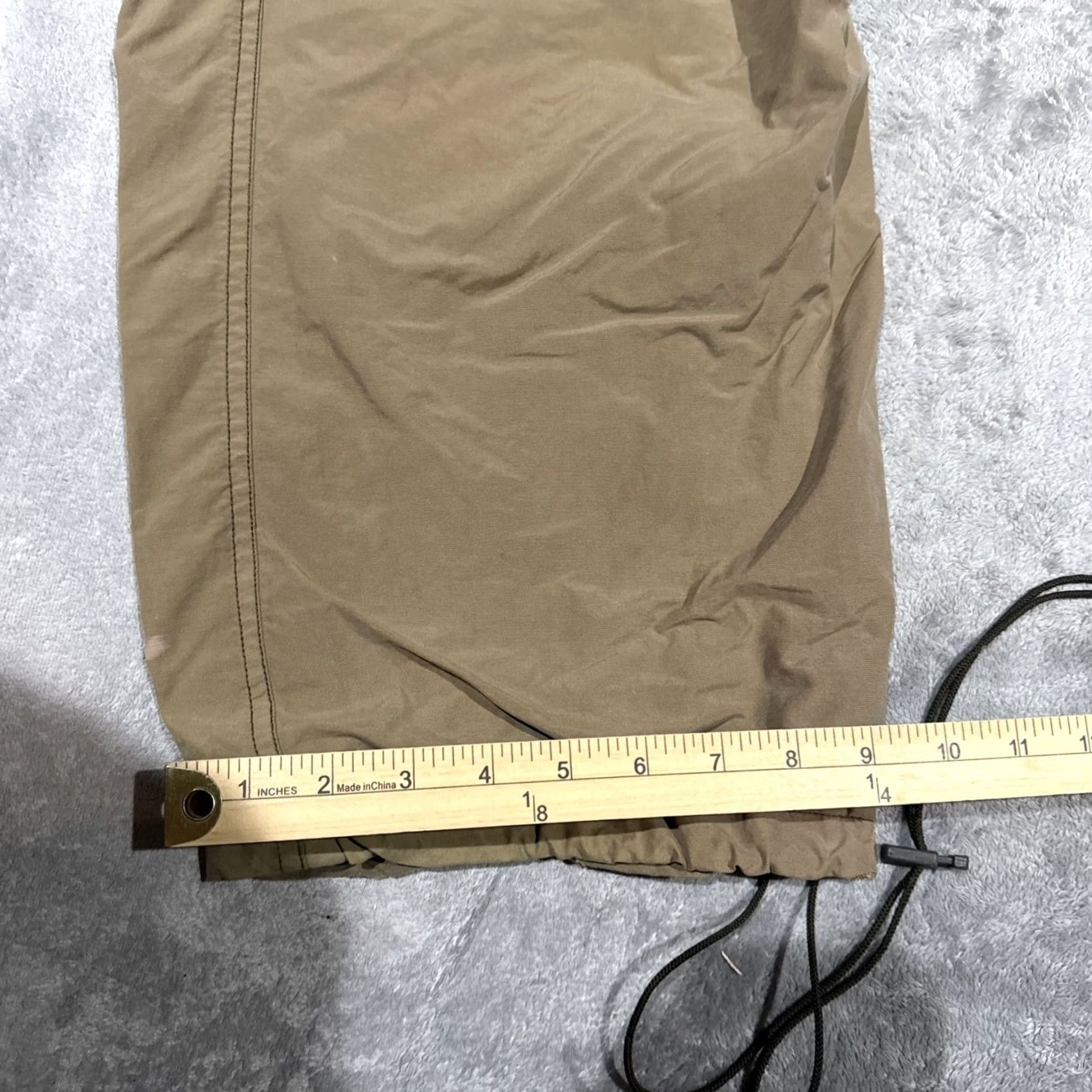 Abercrombie & Fitch VINTAGE Abercrombie & Fitch Pants Men L Beige Paratrooper Cargo Lined Adjustable Baggy Size US 33 - 6 Thumbnail