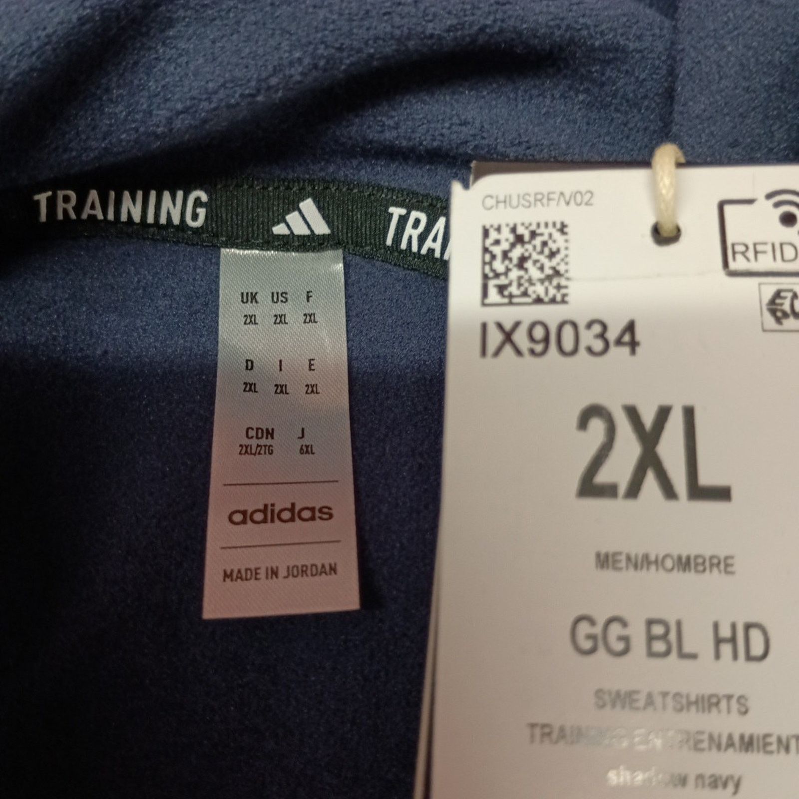 Adidas Adidas Men's Game & Go Training Big Logo Hoodie 2XL Blue Size US XXL / EU 58 / 5 - 5 Thumbnail