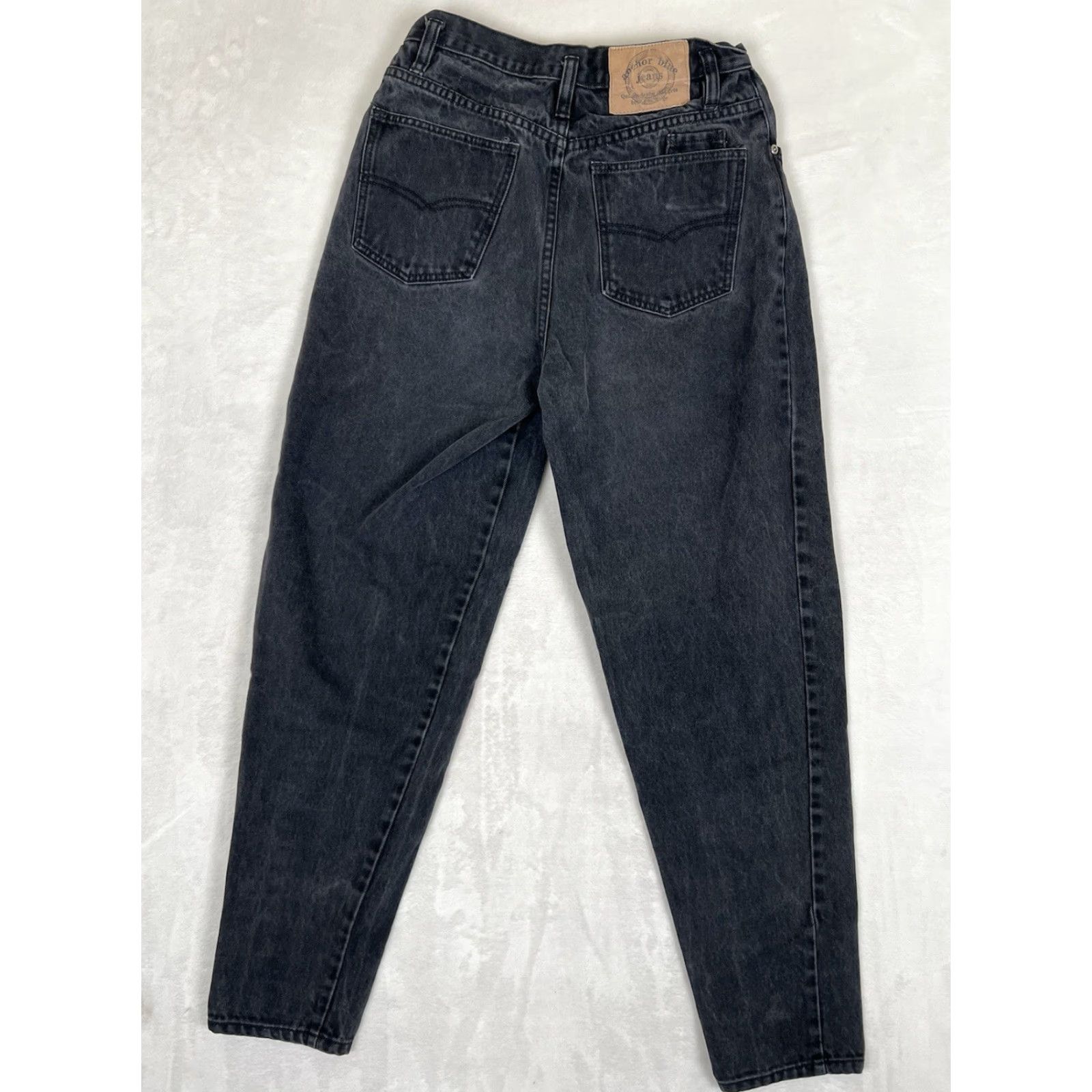 Anchor Blue VINTAGE Anchor Blue Black Denim Jeans Women’s Size 9 Mom High Waisted Tapered 90s Grunge USA Mens? Girls? Wait. Size 30" / US 8 / IT 44 - 7 Thumbnail