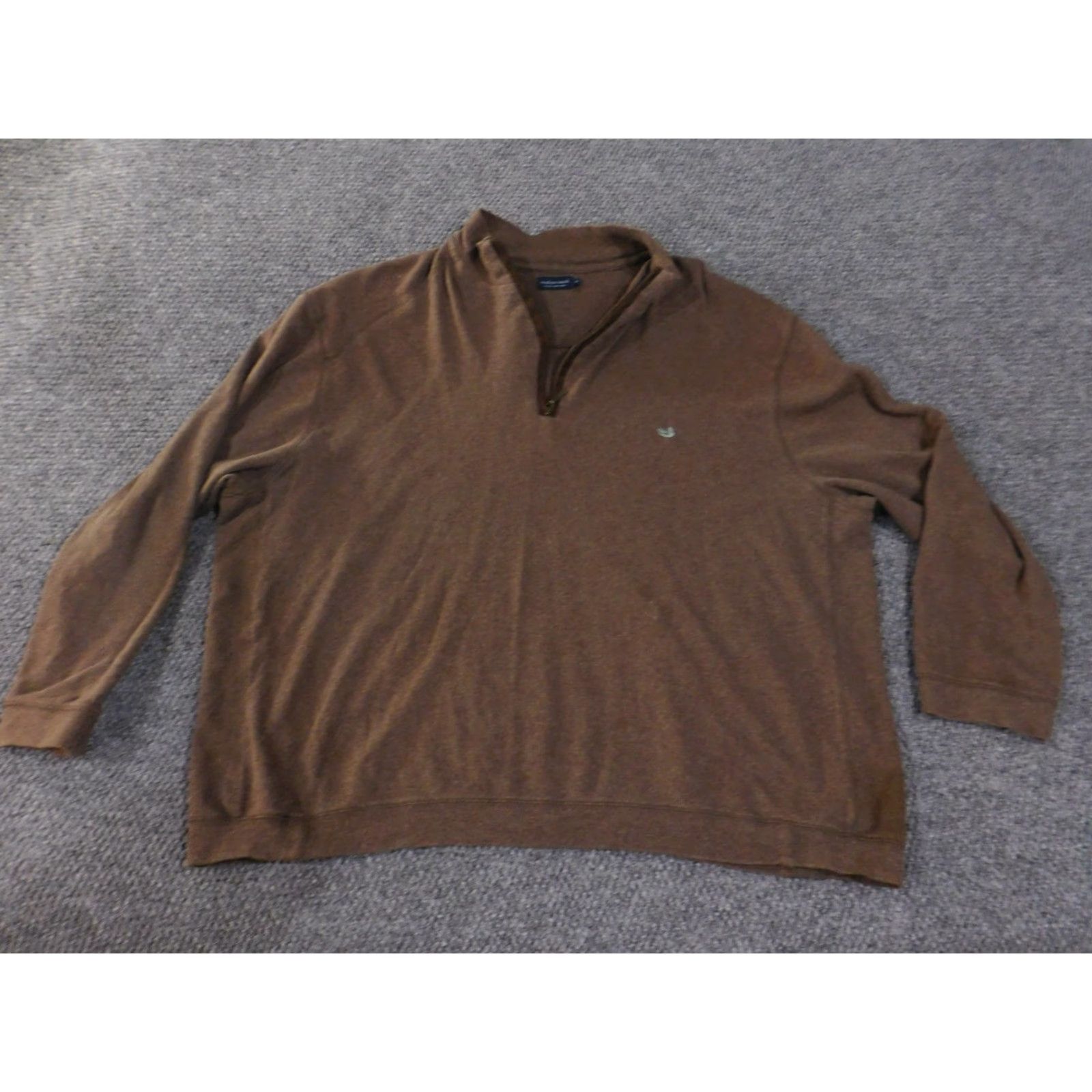 Logo 7 Southern Marsh Pullover Mens 2XL Brown Quarter Zip Lightweight Sweatshirt Logo Size US XXL / EU 58 / 5 - 2 Thumbnail