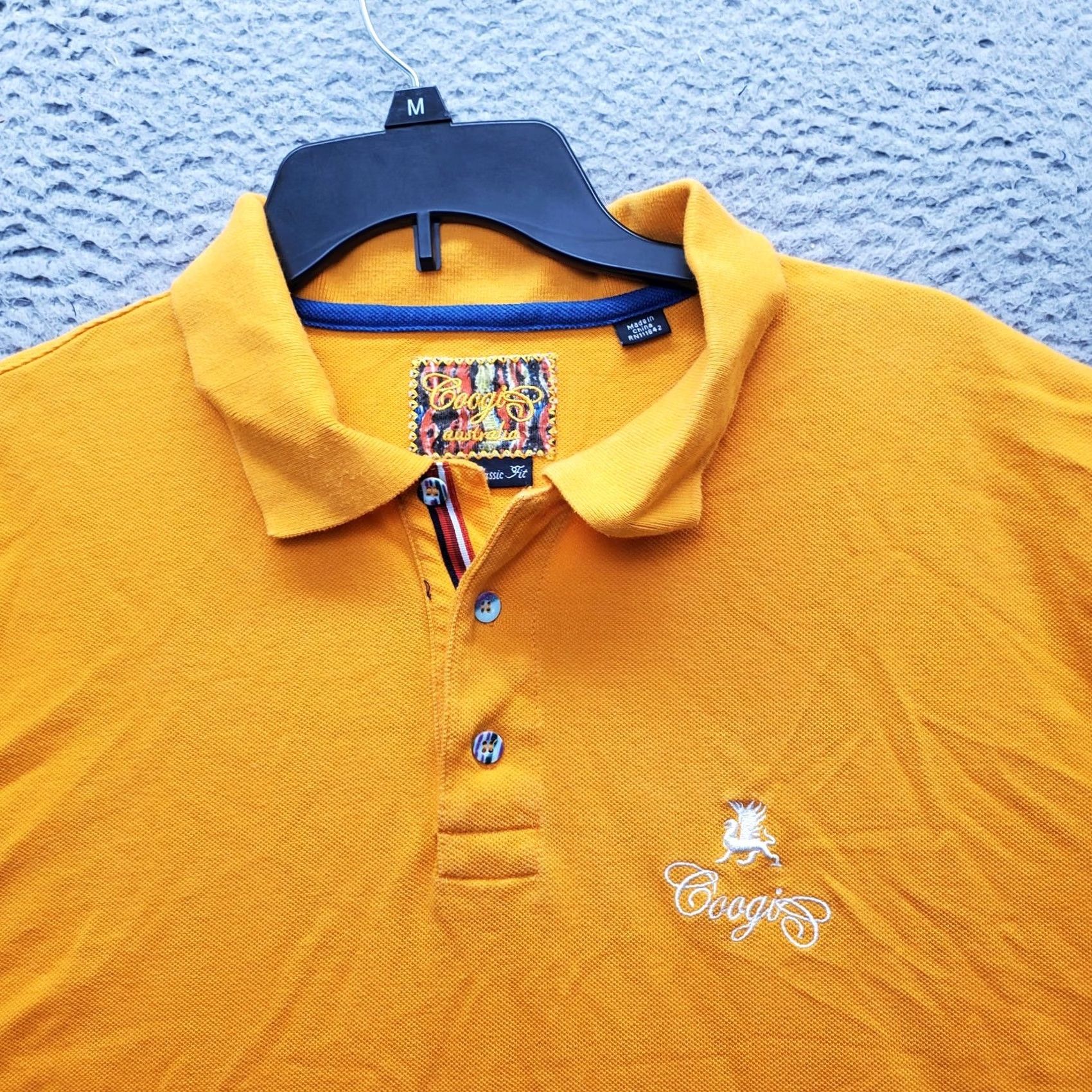 Coogi Coogi Australia Polo Shirt Men 3XL Yellow Classic Fit Long Sleeve Collar Popover Shirt Mens 3XL Yellow Classic Fit Polo Size US XXL / EU 58 / 5 - 5 Thumbnail