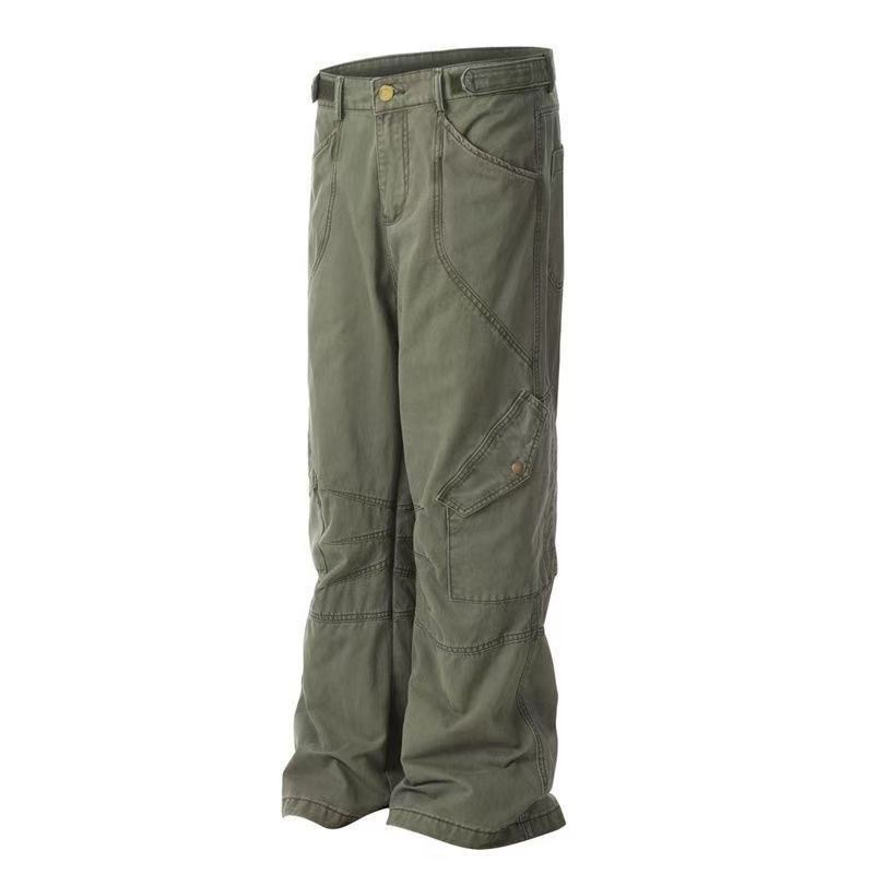 Japanese Brand × Vintage Army Green Canvas Workwear Casual Pants Size US 34 / EU 50 - 2 Thumbnail