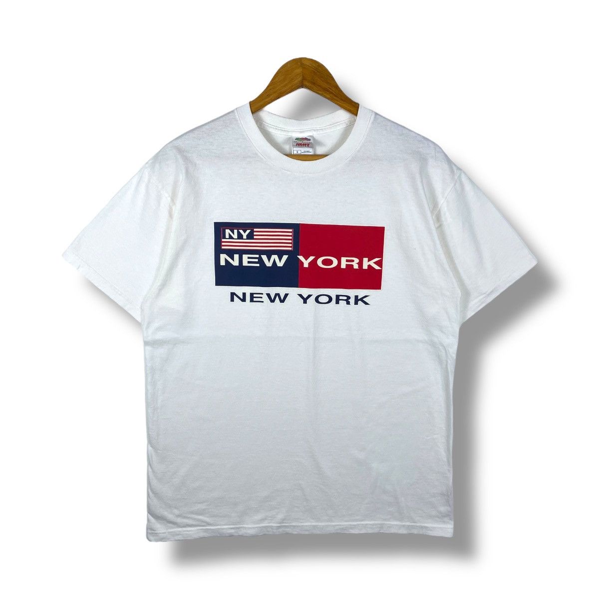 Vintage Vintage 00's NEW YORK Graphic Tee Shirt Large Size Size US L / EU 52-54 / 3 - 1 Thumbnail