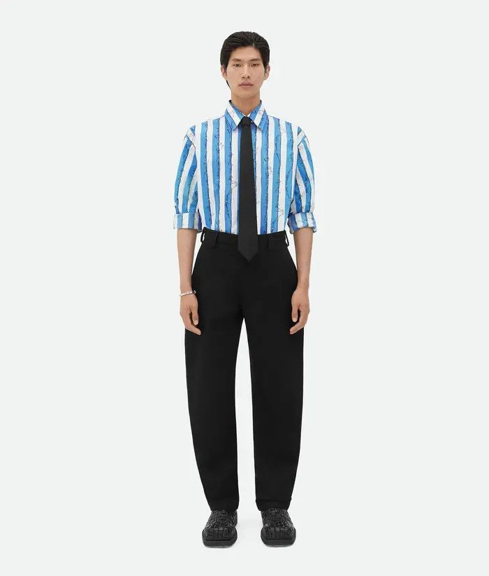Bottega Veneta o1s1rm0326 Printed Cotton Shirt in Multicolor Size US S / EU 44-46 / 1 - 4 Thumbnail