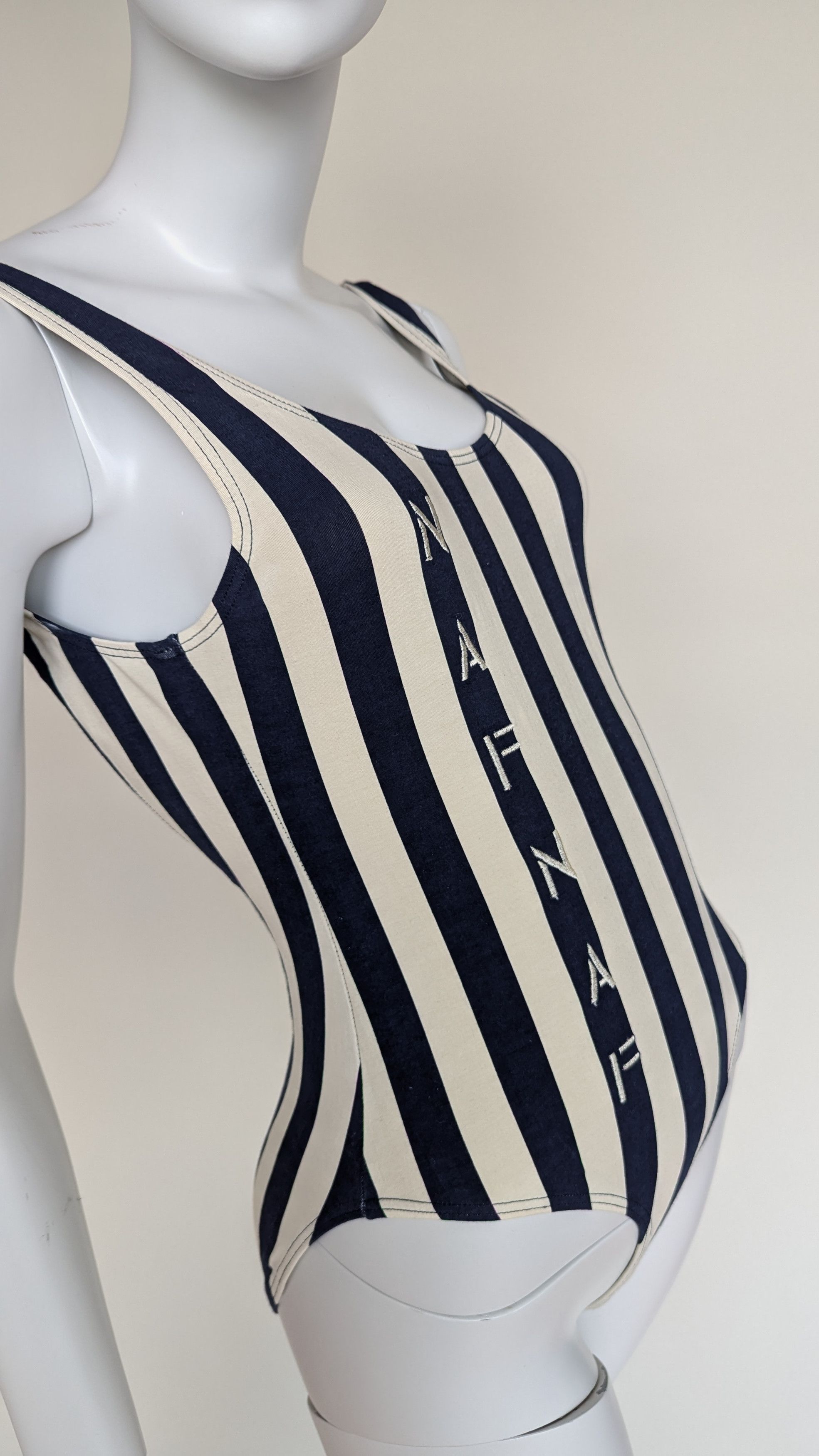 Designer cotton bodysuit, stripes Size M / US 6-8 / IT 42-44 - 6 Thumbnail