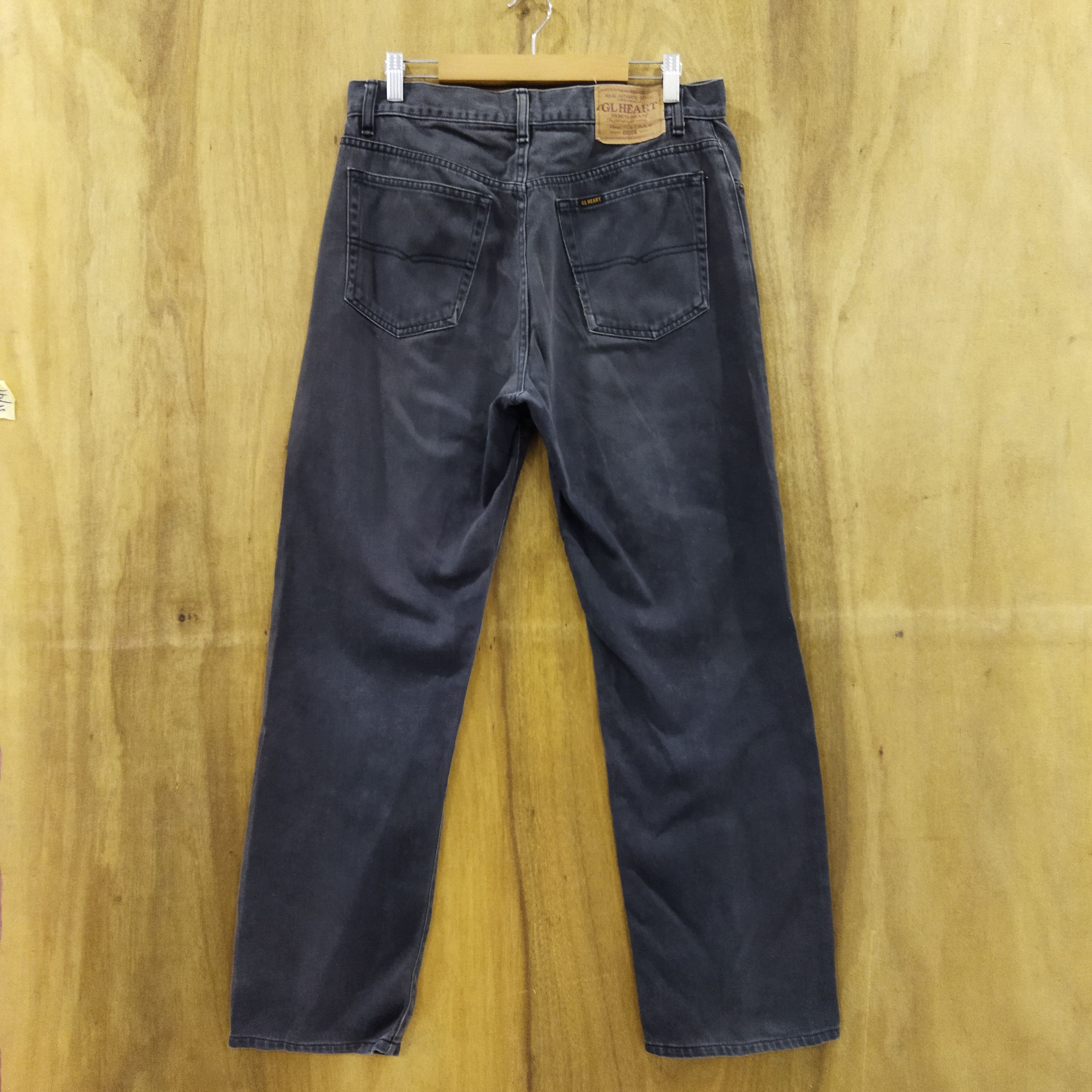 Japanese Brand GL HEART FADED BLACK JEANS PANTS Size US 32 / EU 48 - 7 Thumbnail