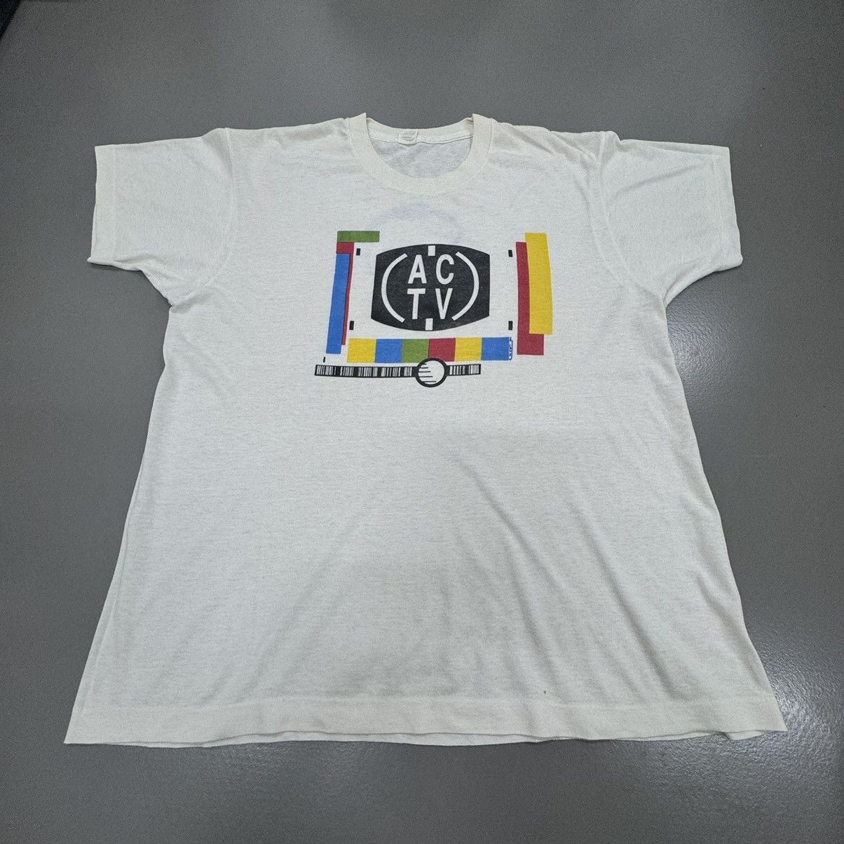 Band Tees × Vintage Vintage 90s ACTV Techno Music Size US L / EU 52-54 / 3 - 2 Thumbnail
