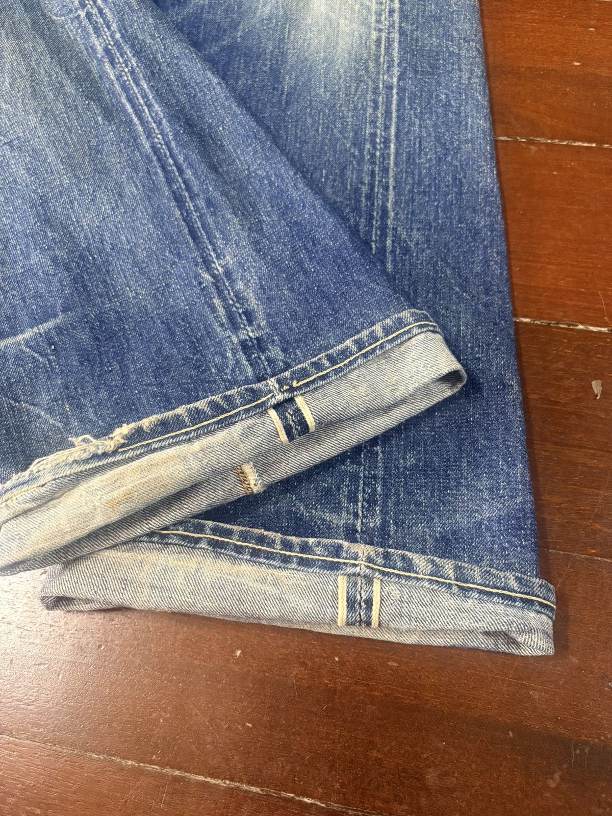 Warehouse & Co. vintage Warehouse 1001 indigo distressed rework selvedge Size US 34 / EU 50 - 20 Thumbnail
