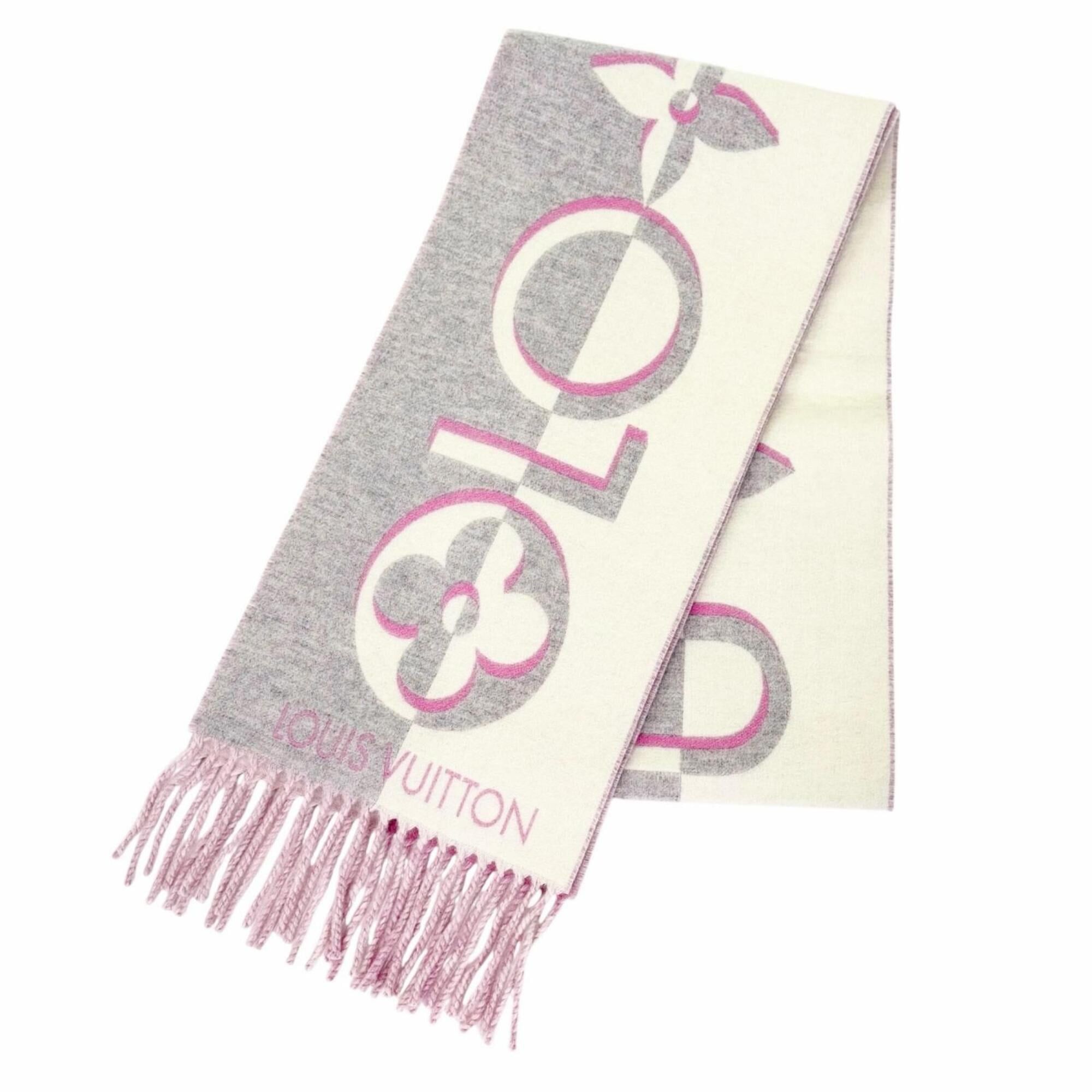Louis Vuitton LOUIS VUITTON (Louis Vuitton) 2024 model M93281 Duo Infinity Stole/Scarf, Wool & Cashmere, Fringe, Rose, 205 x 26 cm, Made in Italy, Authentic, Women's, Comes with Dust Bag, Highly Recommended! Size ONE SIZE - 1 Thumbnail