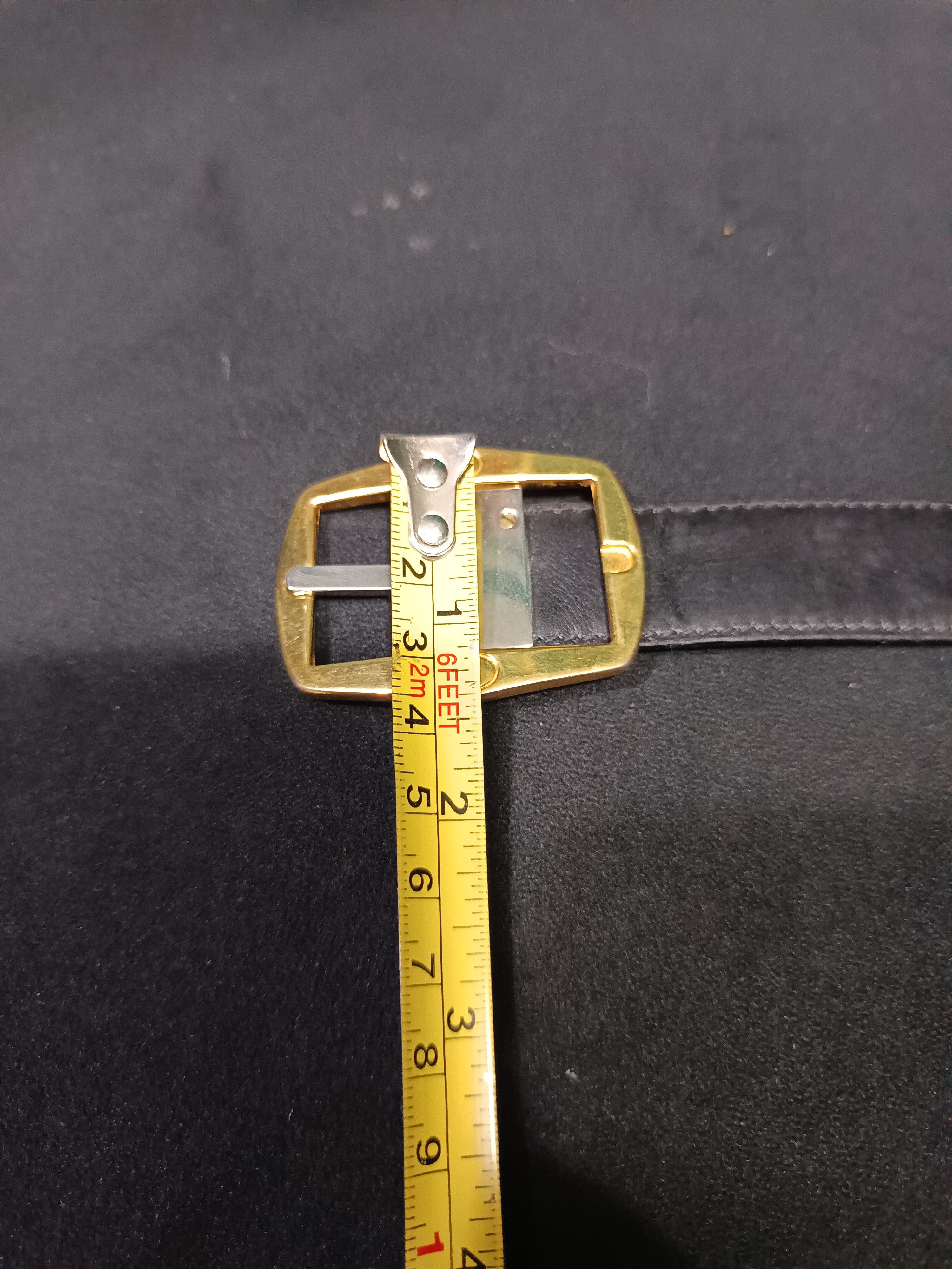 Gucci Vintage 80s gold gucci reversible belt Size 38 - 5 Thumbnail