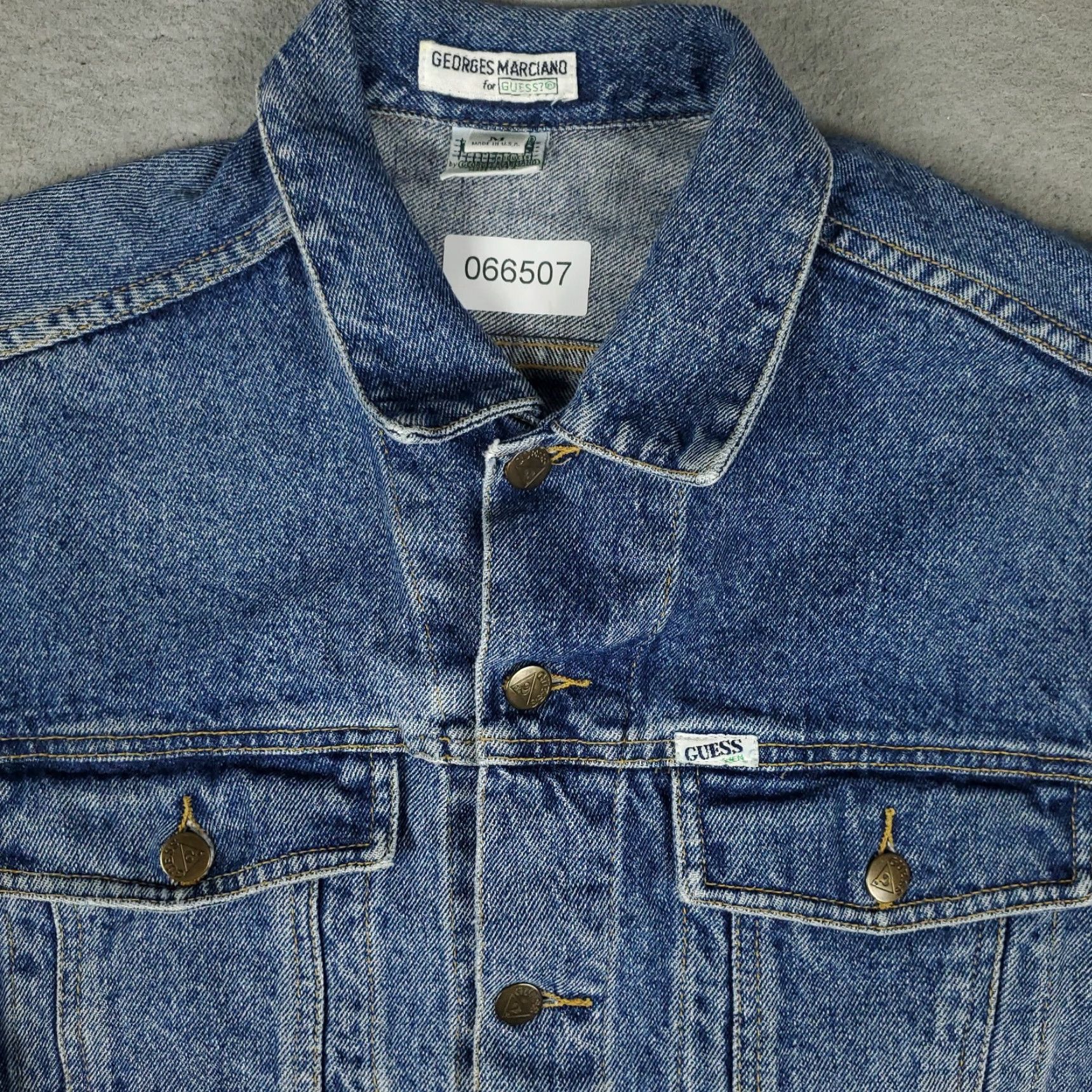 Guess VINTAGE GUESS Jacket Mens Medium Blue Denim VTG 80s Georges Marciano USA Trucker Shirt? Size US M / EU 48-50 / 2 - 2 Thumbnail
