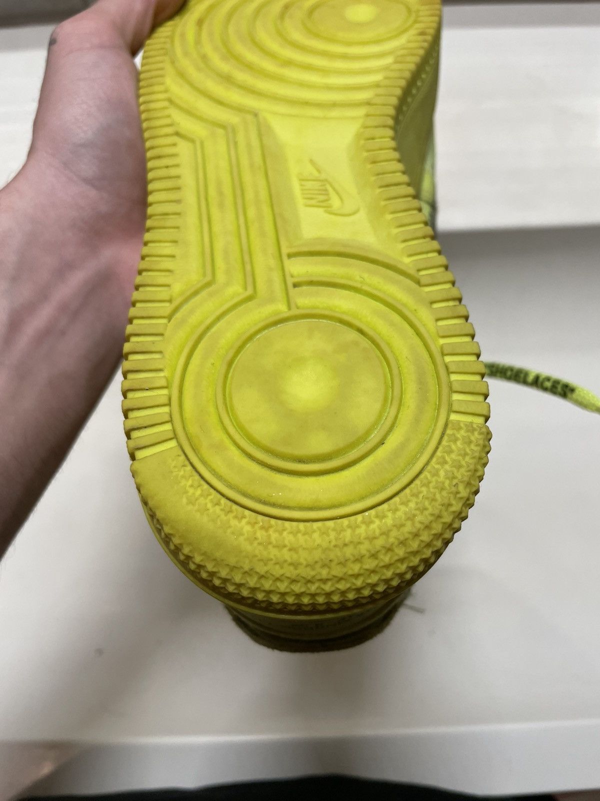 Nike × Off-White Nike Air Force 1 Low Off-White Volt Size US 7.5 / EU 40-41 - 18 Thumbnail