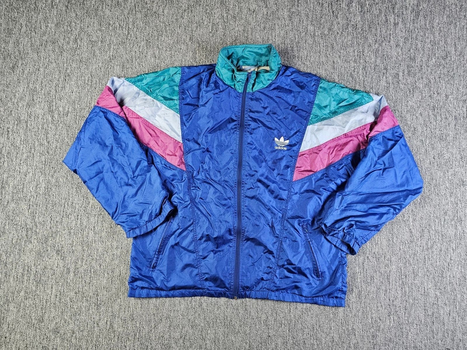 Adidas Adidas Vintage 90s Track Jacket XL Blokecore Blue Good Size US XL / EU 56 / 4 - 3 Thumbnail