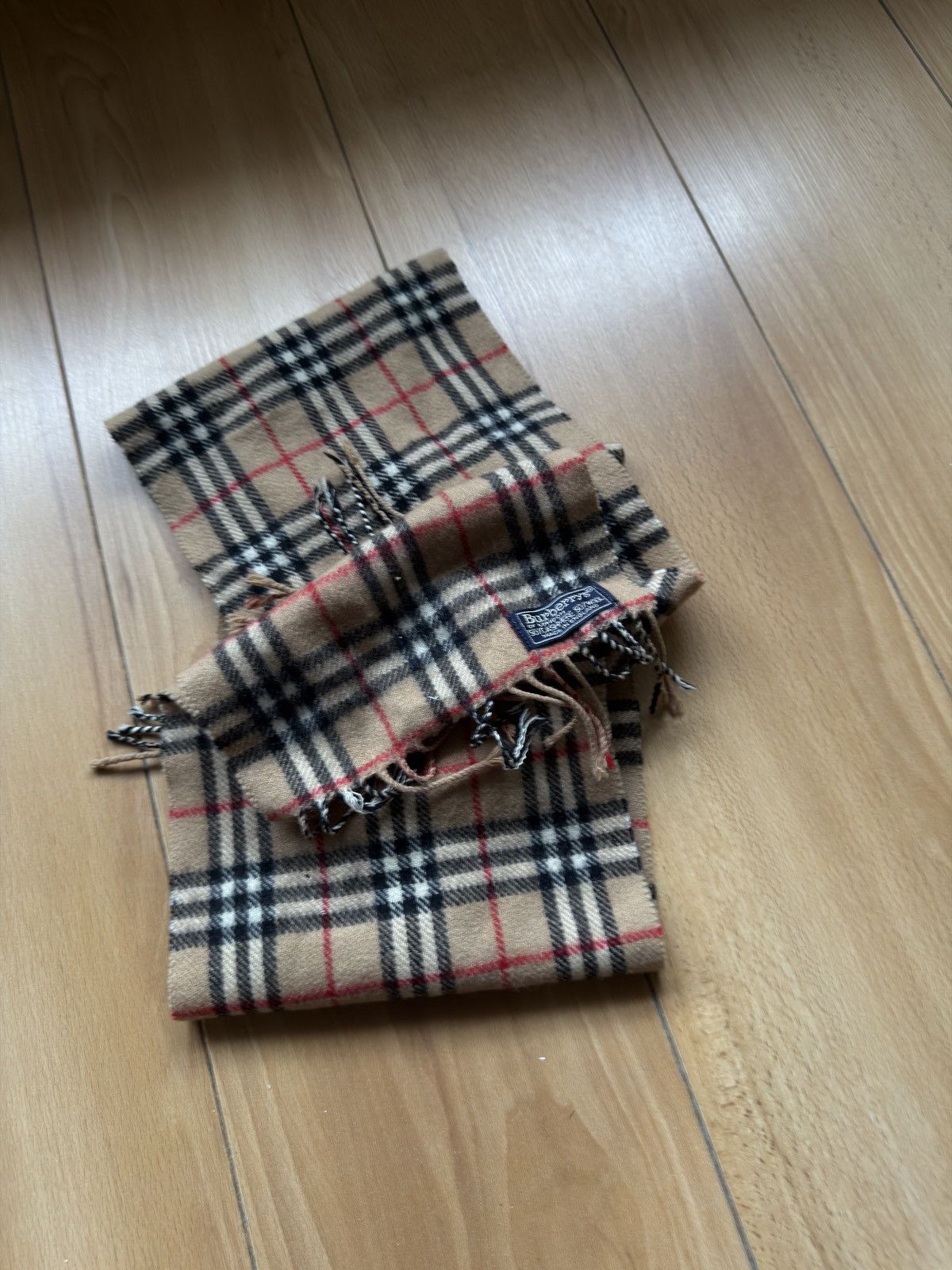 Burberry Burberrys vintage nova check plated scarf wool cashmere Size ONE SIZE - 5 Thumbnail
