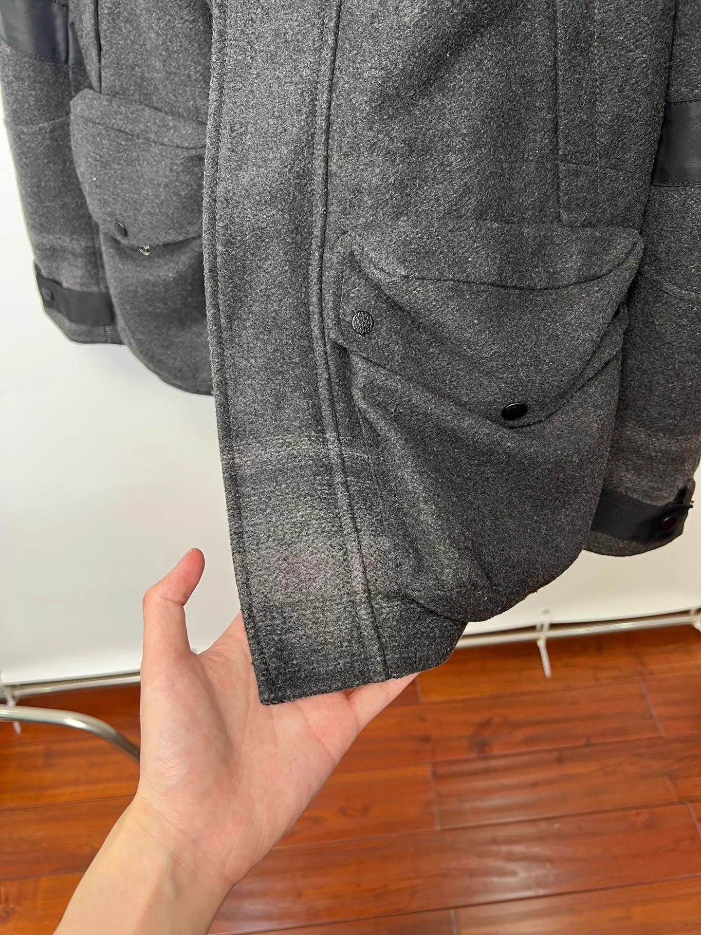 Armani Exchange Armani Exchange Wool Blend DVN 3D Pockets Jacket M Size US M / EU 48-50 / 2 - 9 Thumbnail